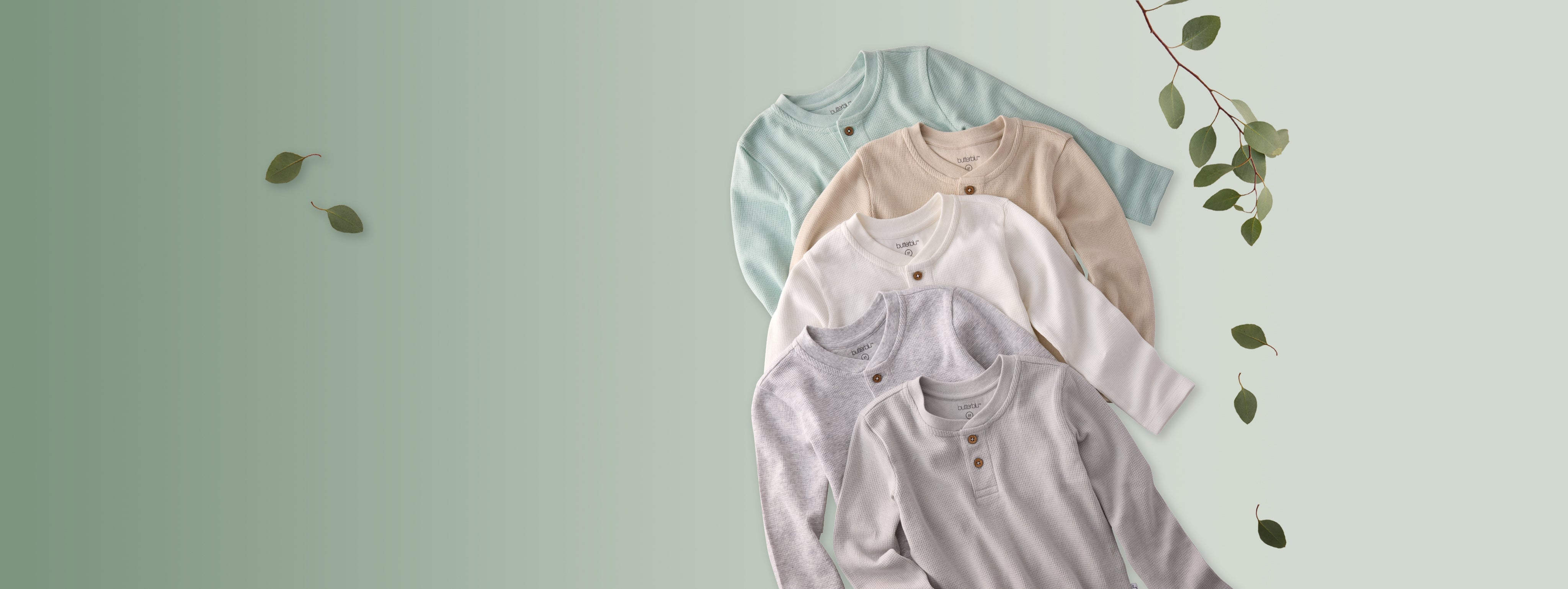 Organic toddler outfit sets from Butterblu — GOTS-certified cotton matching tops and bottoms for toddlers