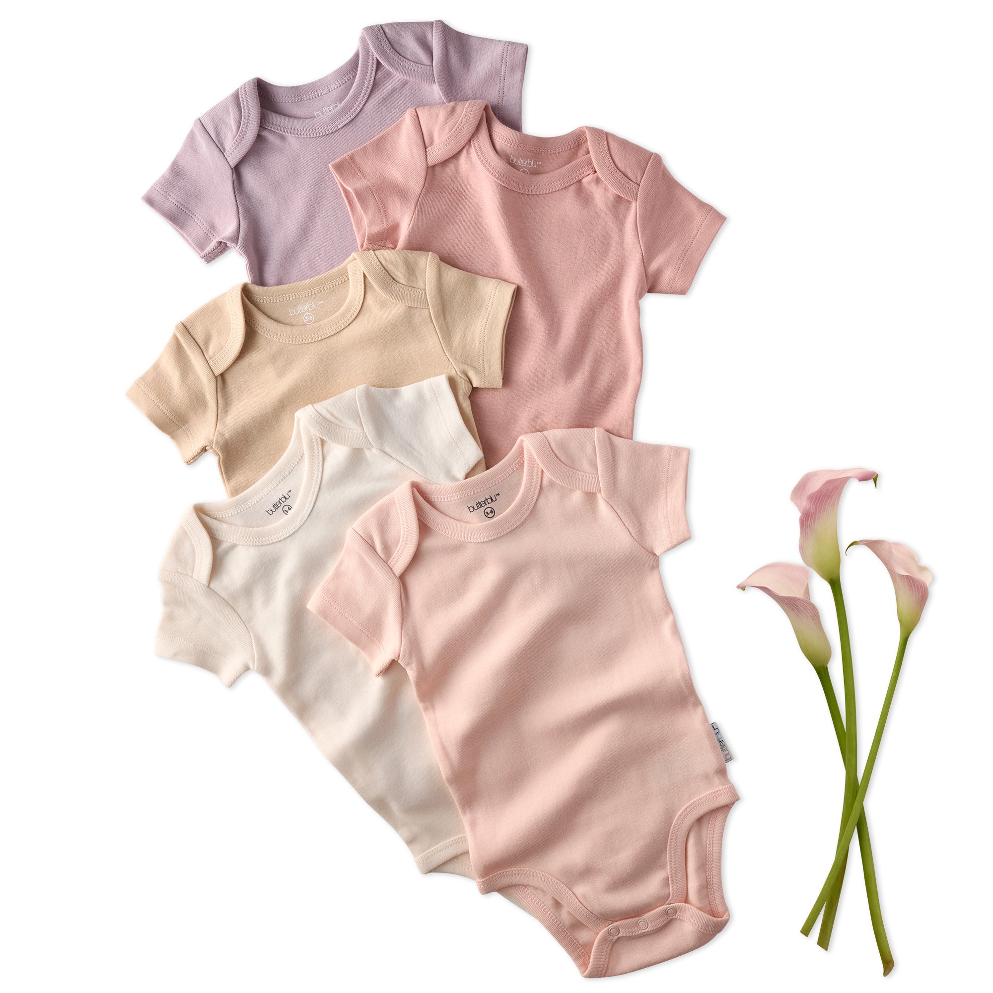 AVERY 5-Pack Short Sleeve Bodysuits