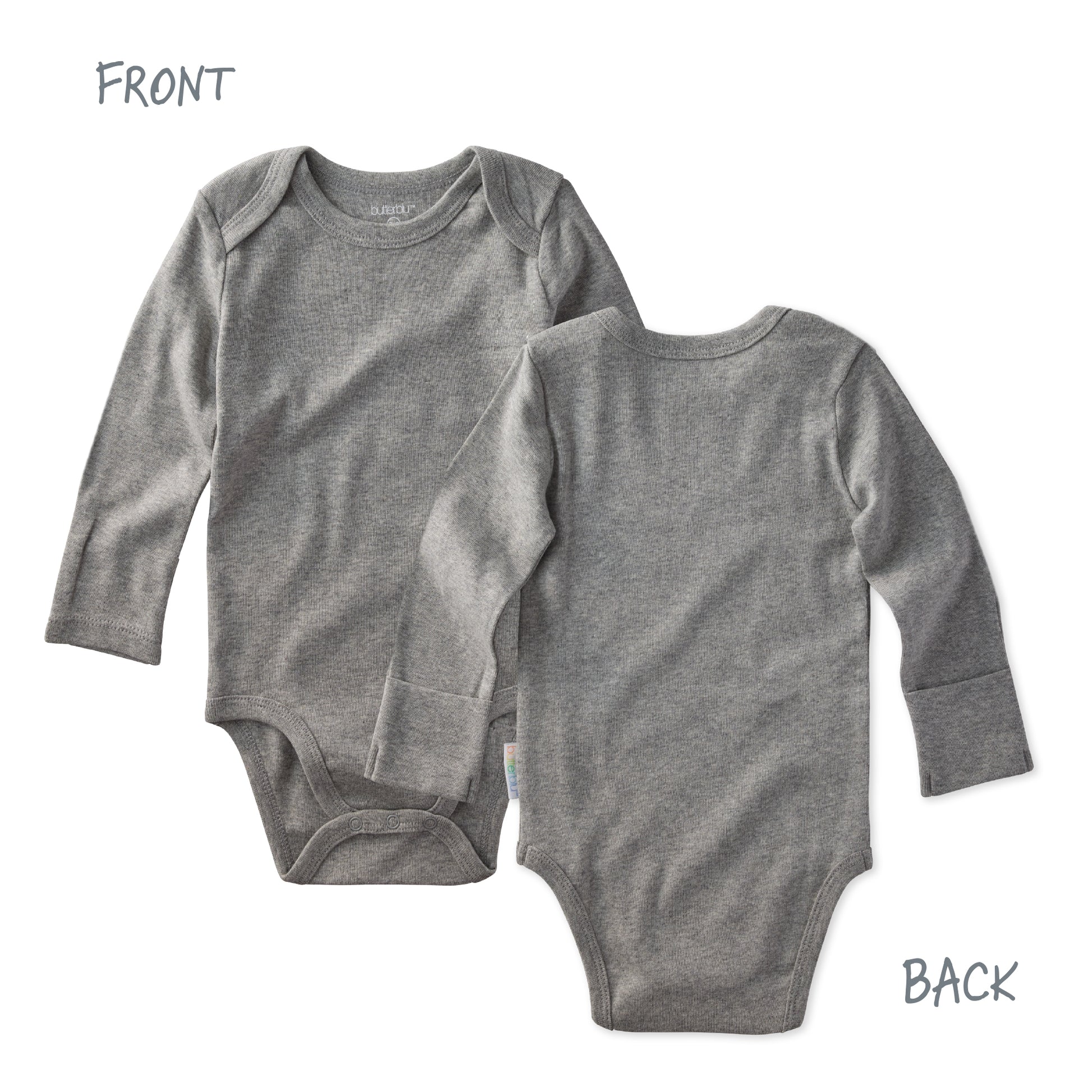 BLAKE 10-Pack Long Sleeve Bodysuit Stone Ombre Rainbow