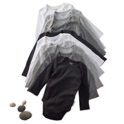 BLAKE 10-Pack Long Sleeve Bodysuit Stone Ombre Rainbow