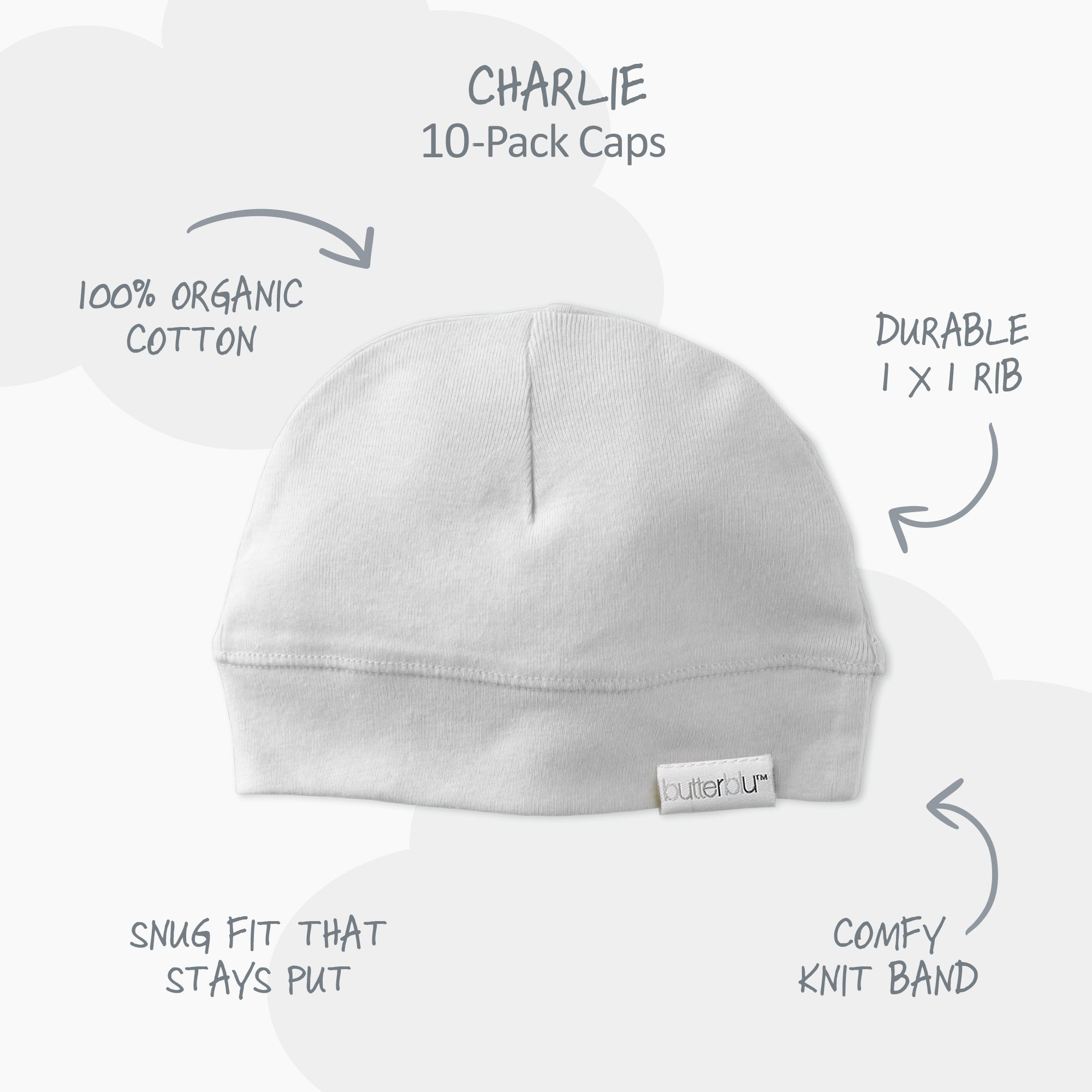 CHARLIE 10-Pack Caps
