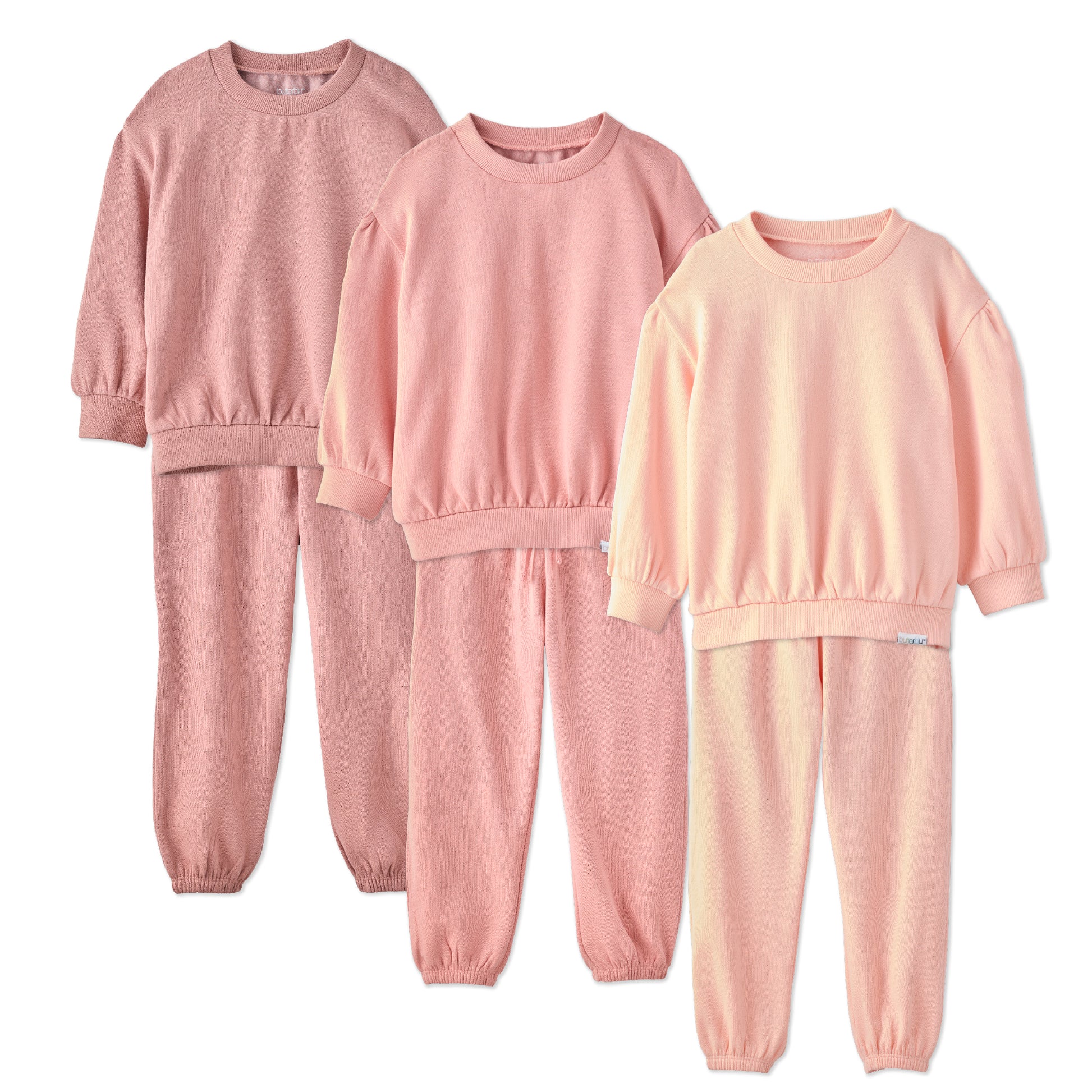 3-Piece Sweat Set in Sunset on a white background