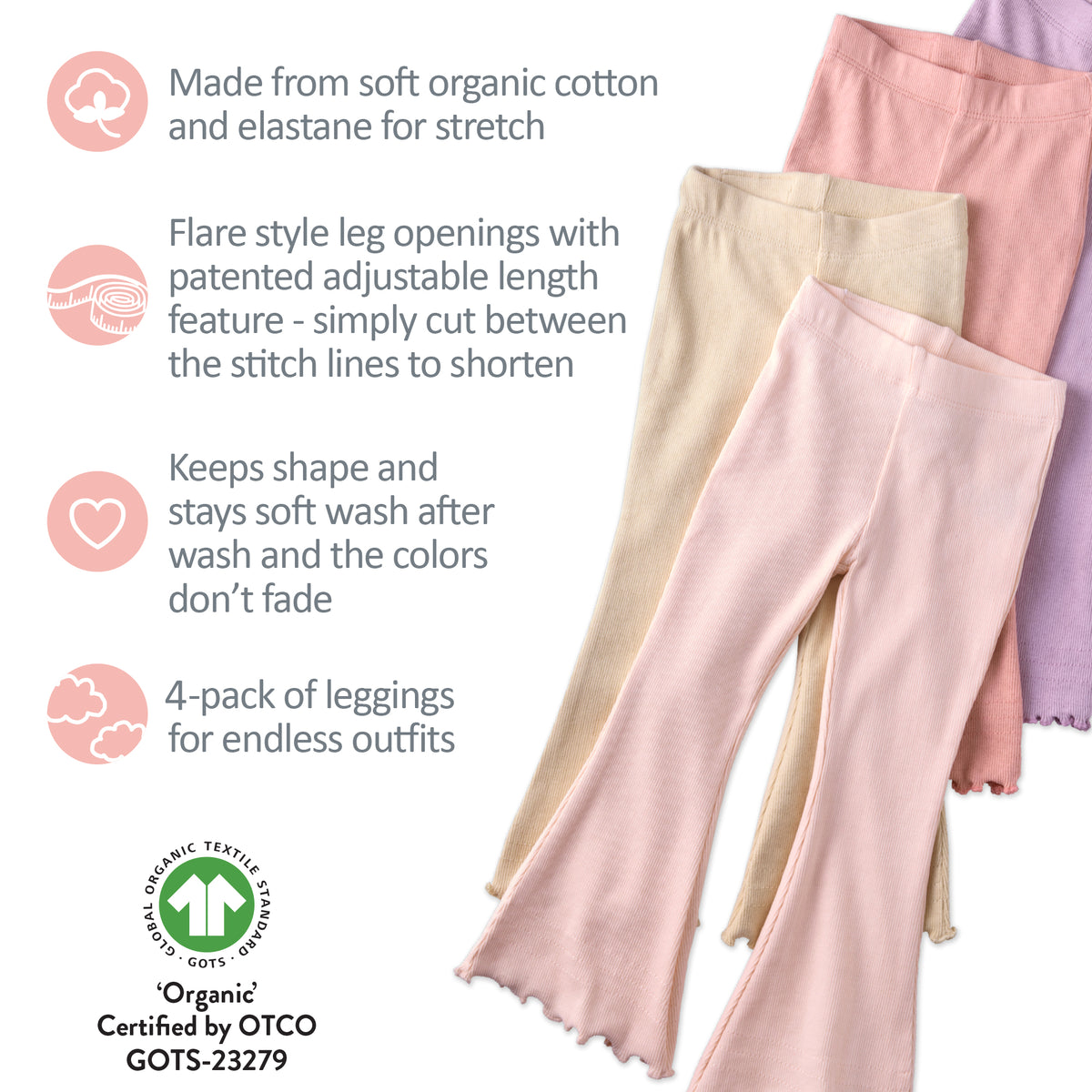 FIORELLA 4-Pack Flare Legging