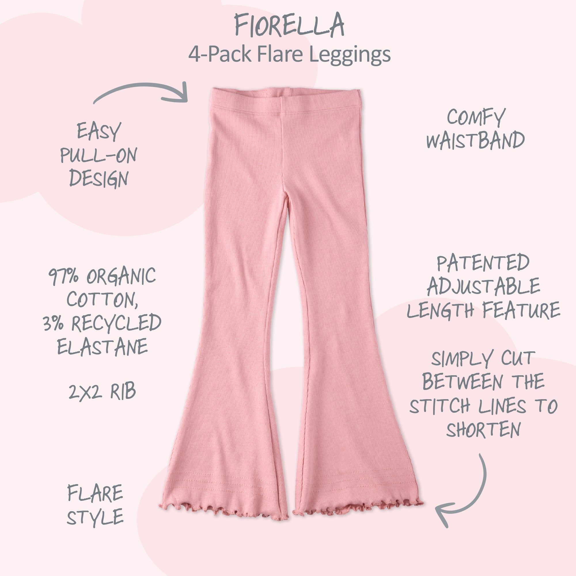 FIORELLA 4-Pack Flare Legging