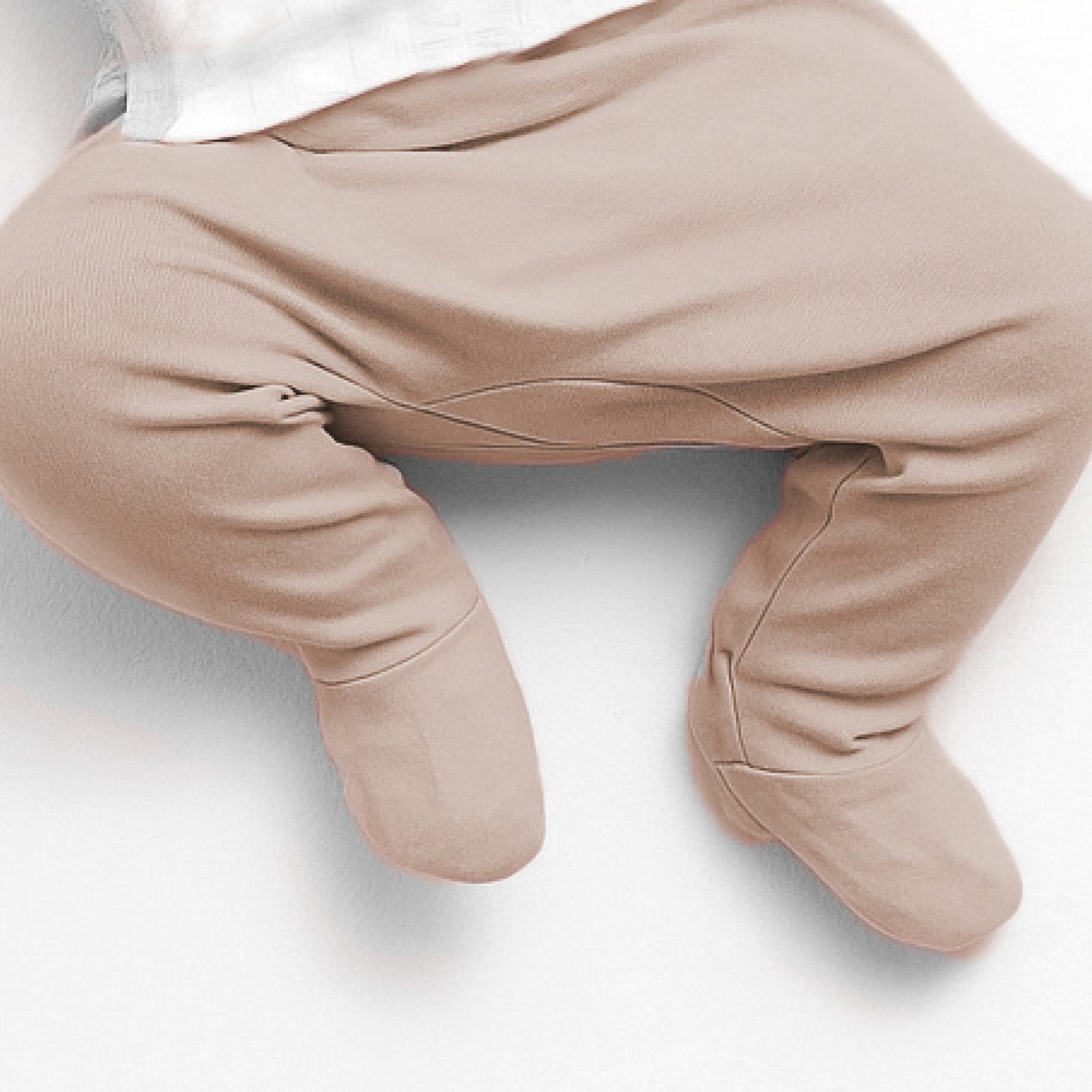 Beige pants on a white background