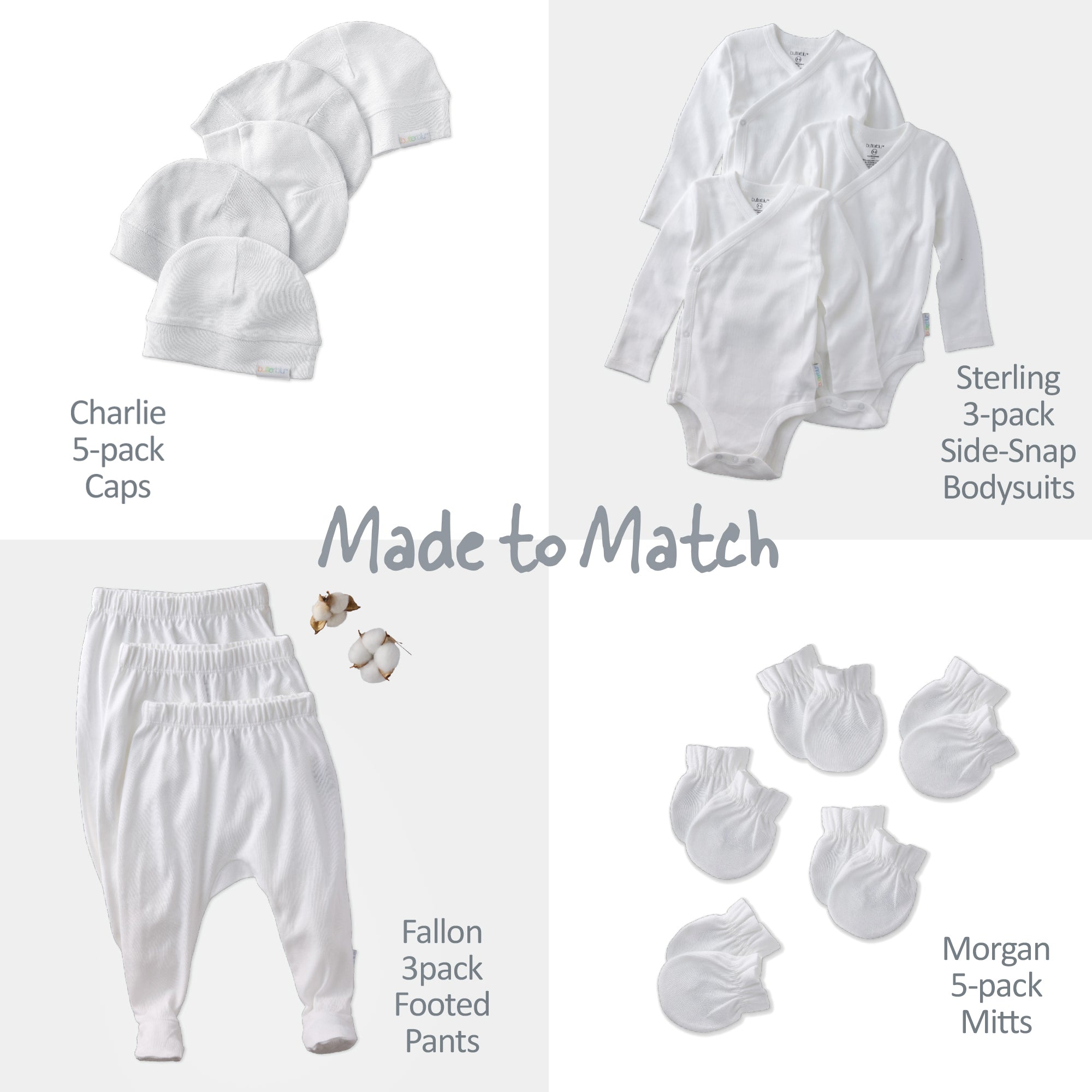 FALLON 3-Pack Footed Pants