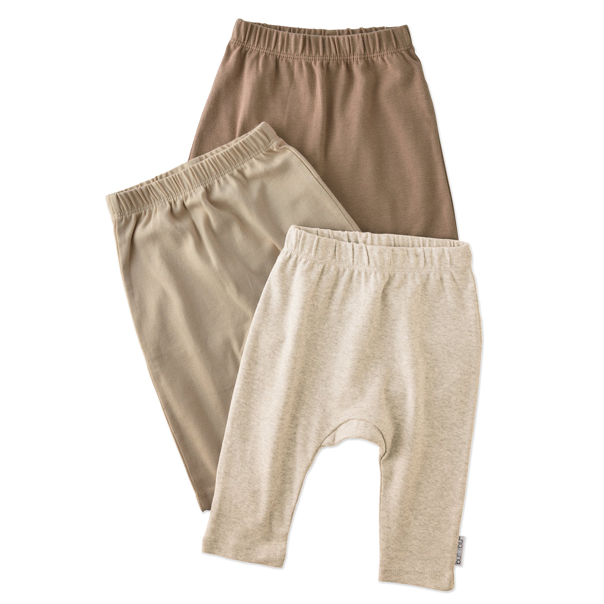 Layout of harem pants in Natural on a white background
