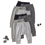 Butterblu Jordan jogger baby and toddler pants in Stone Ombre Rainbow — GOTS-certified organic cotton joggers