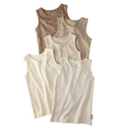 MALONE 5-Pack Toddler Tank Top Undershirts