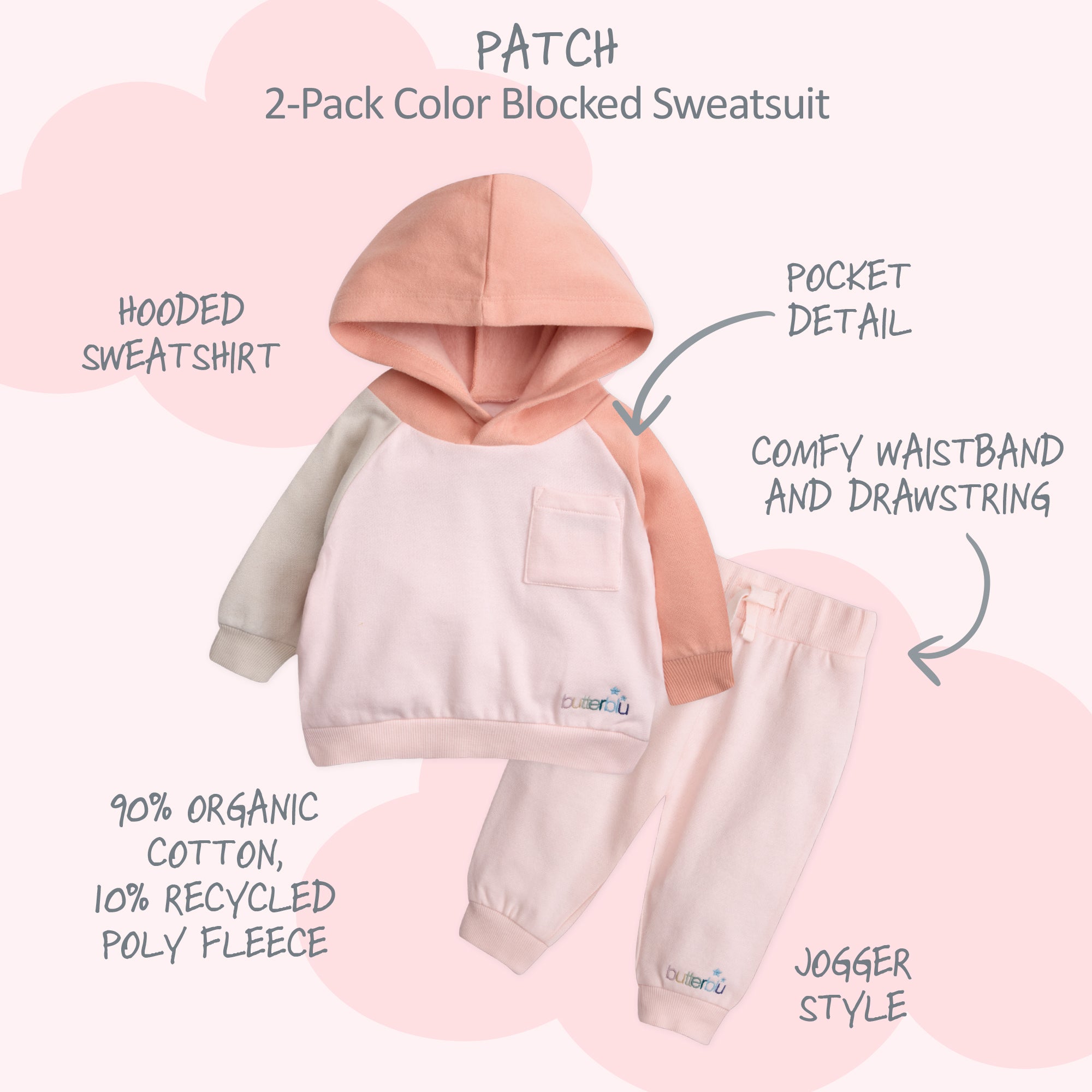 PATCH Colorblock Hoodie and Jogger Set