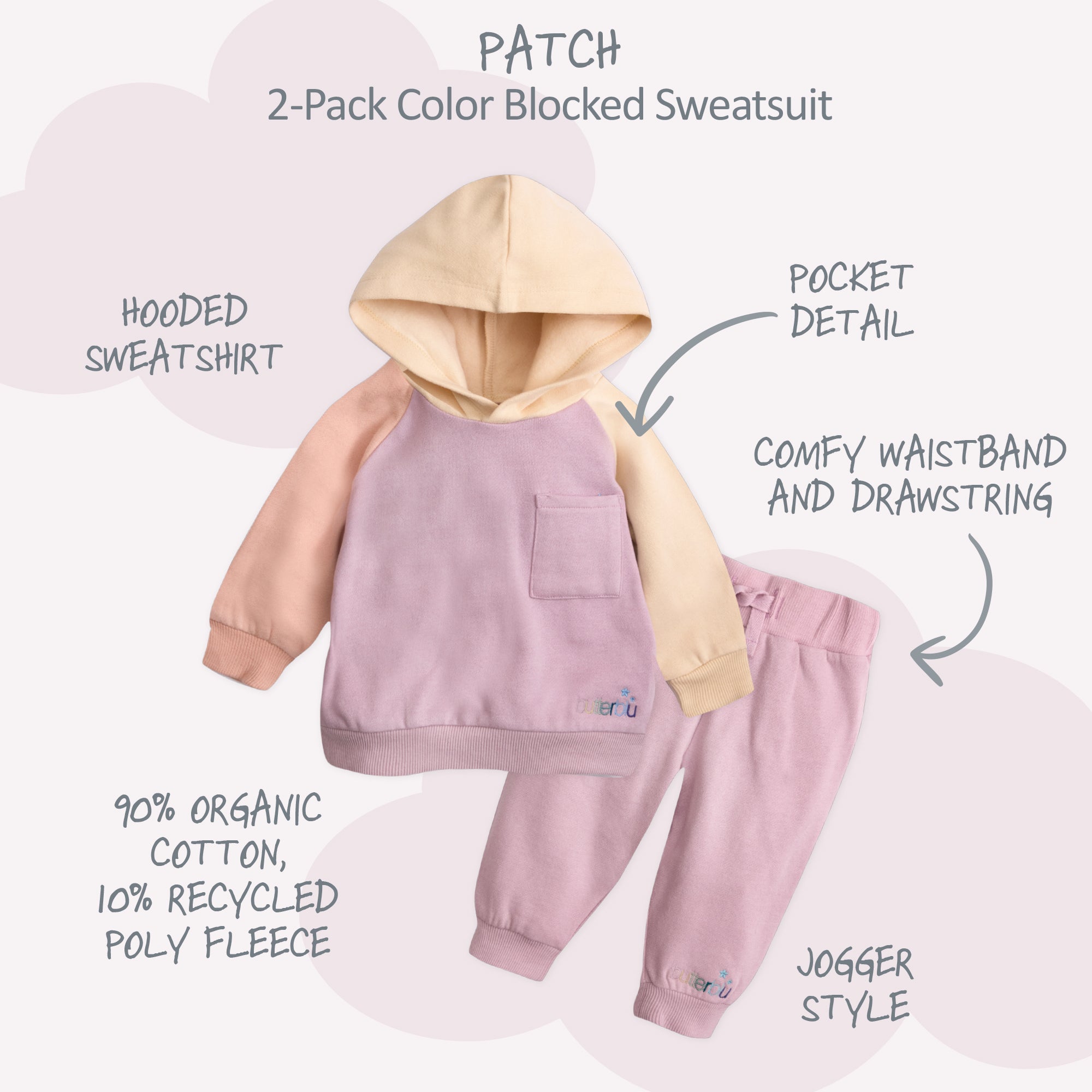 PATCH Colorblock Hoodie and Jogger Set