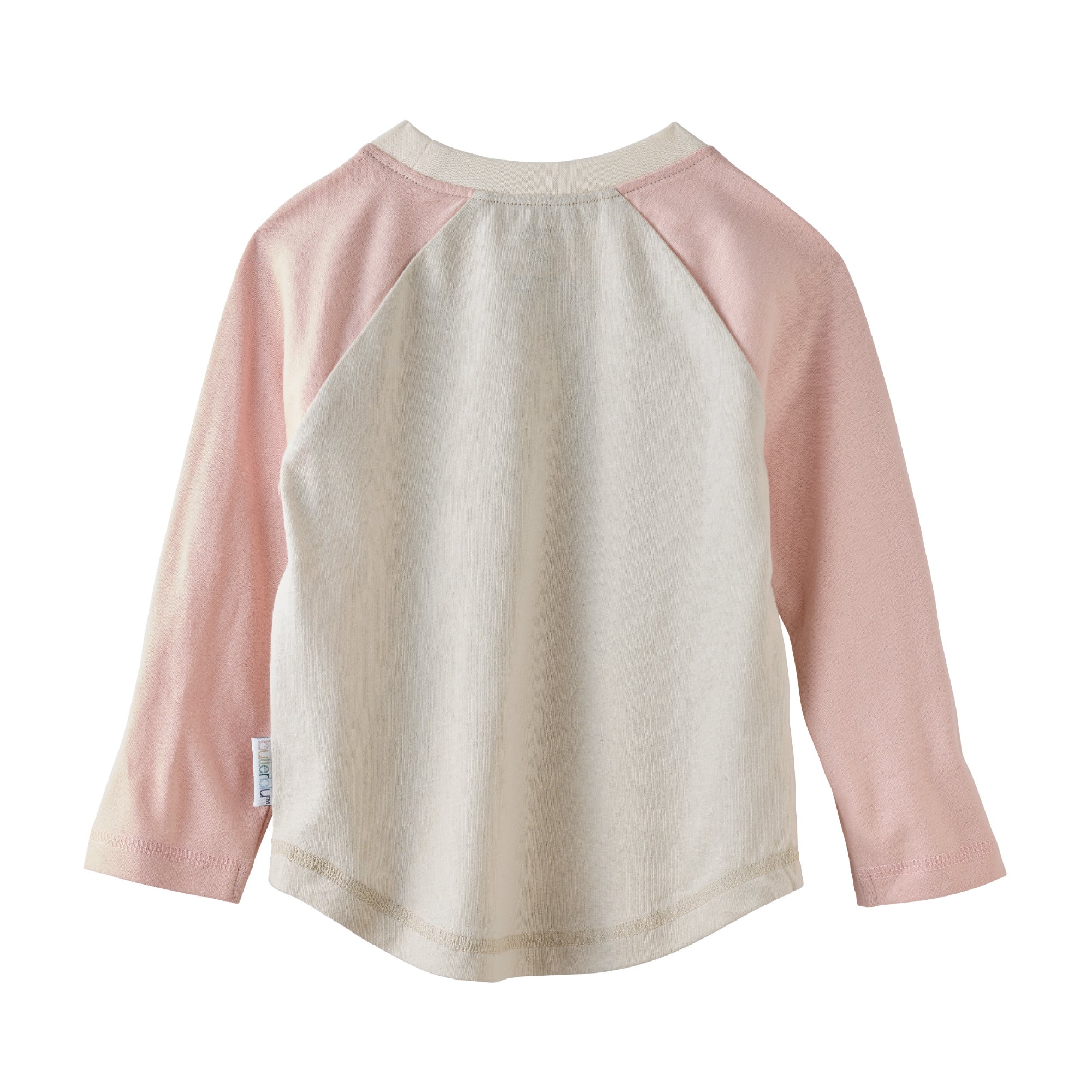 Butterblu Rookie 3-pack baseball tee in Pink Sunrise — GOTS-certified organic cotton toddler tees