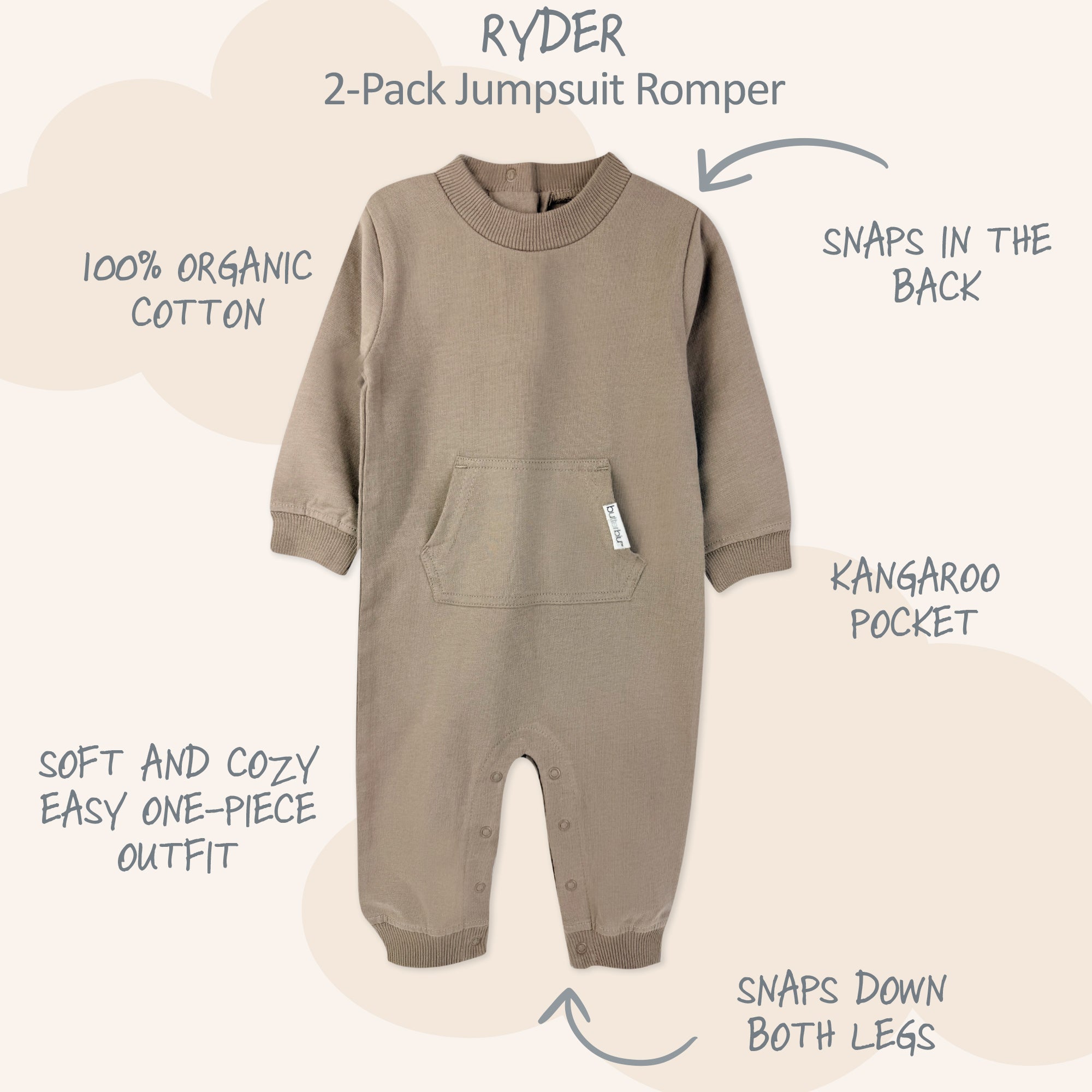 RYDER 2-Pack Romper Jumpsuit