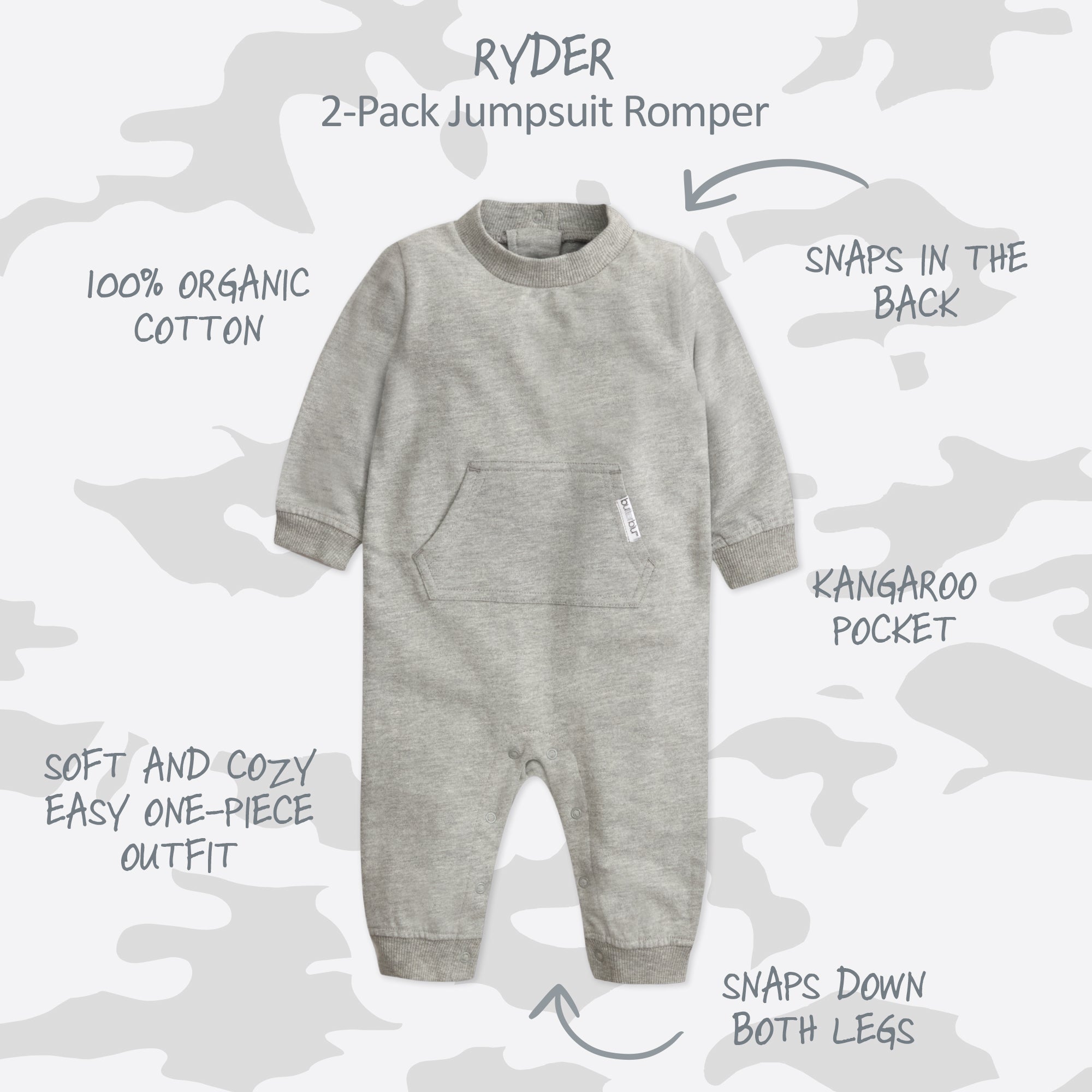 RYDER 2-Pack Romper Jumpsuit