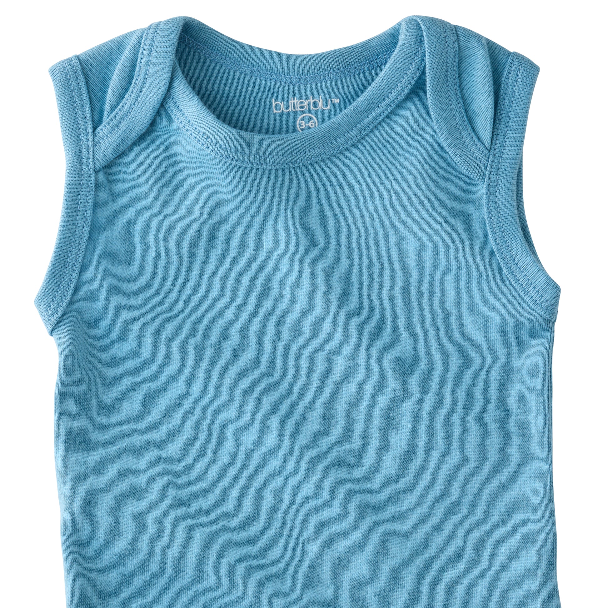 Baby in SAM Sleeveless bodysuit
