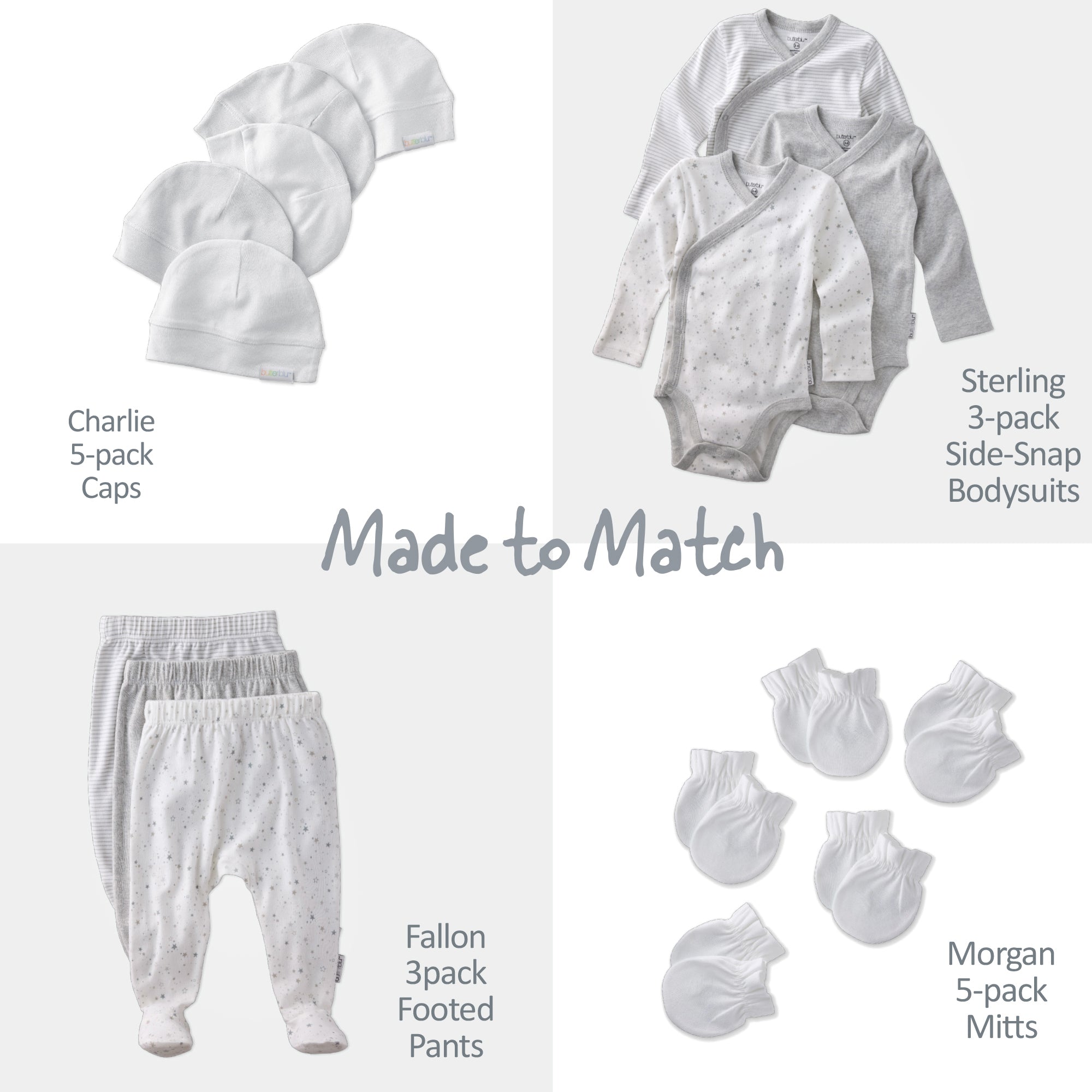 STERLING 3-Pack Side Snap Bodysuit