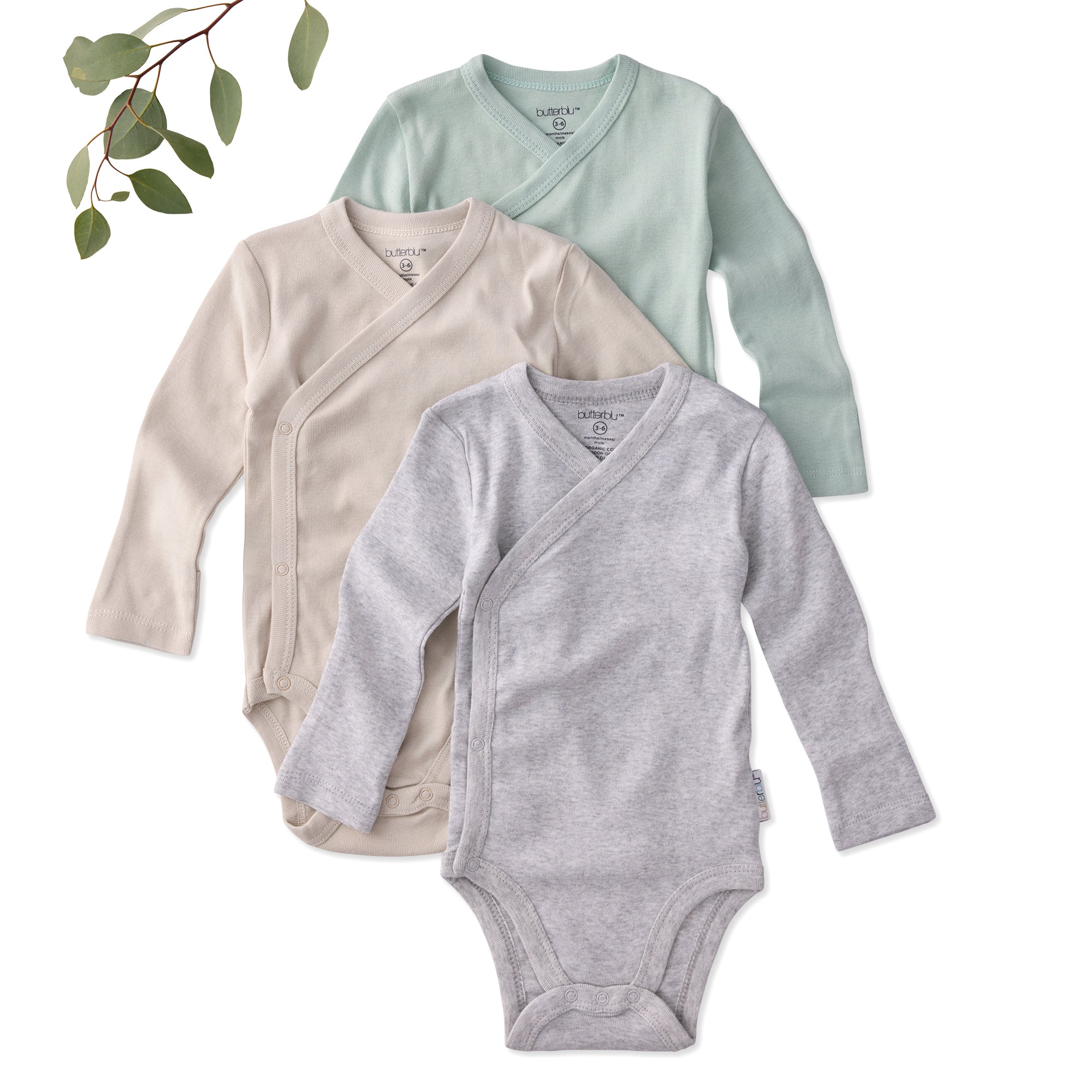 STERLING 3-Pack Side Snap Bodysuit