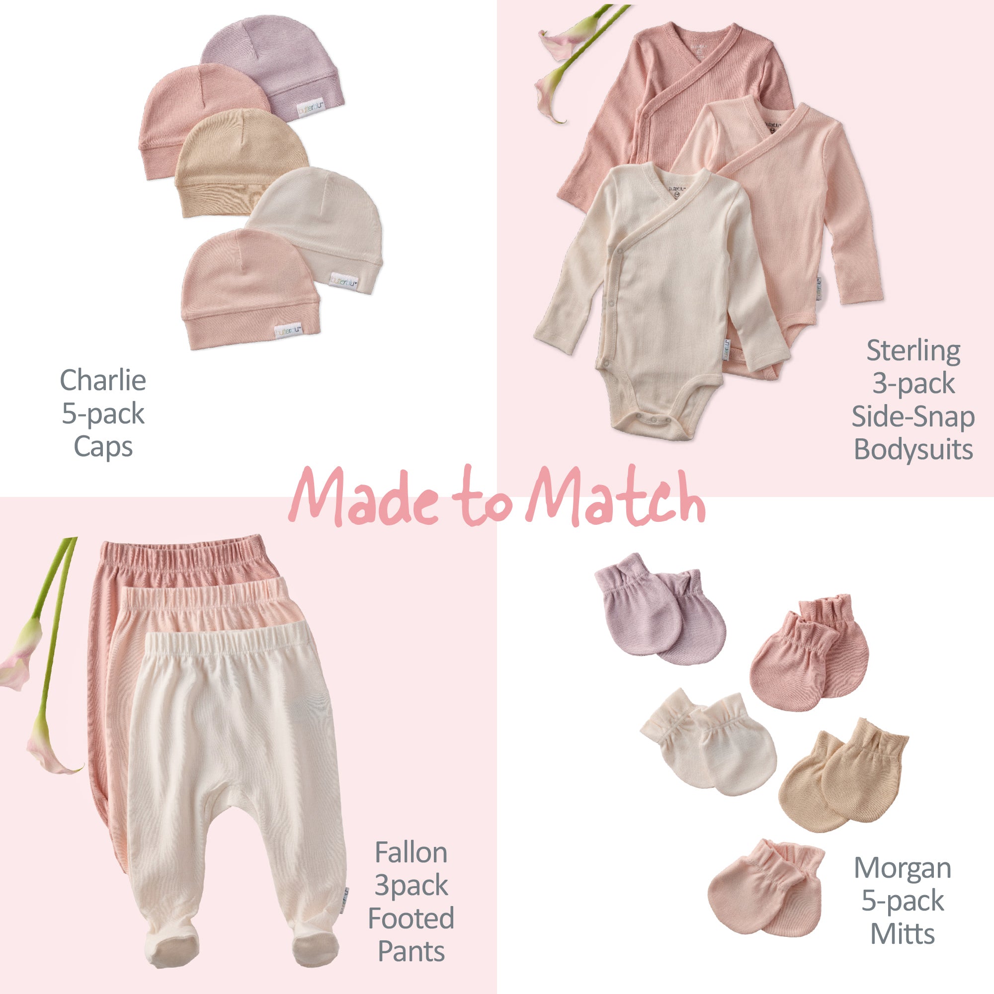 STERLING 3-Pack Side Snap Bodysuit