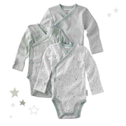 STERLING 3-Pack Side Snap Bodysuit