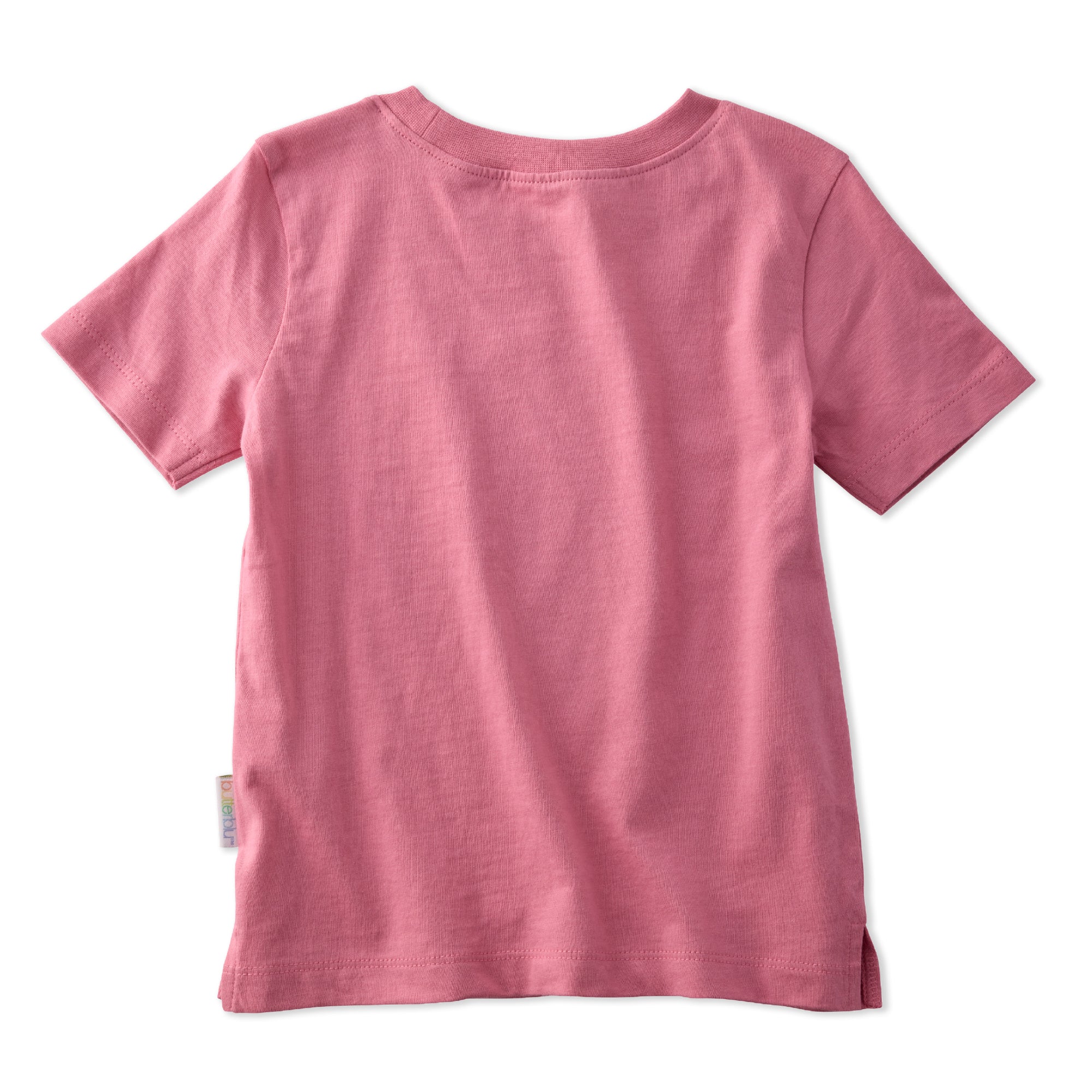 Pink t-shirt on a white background
