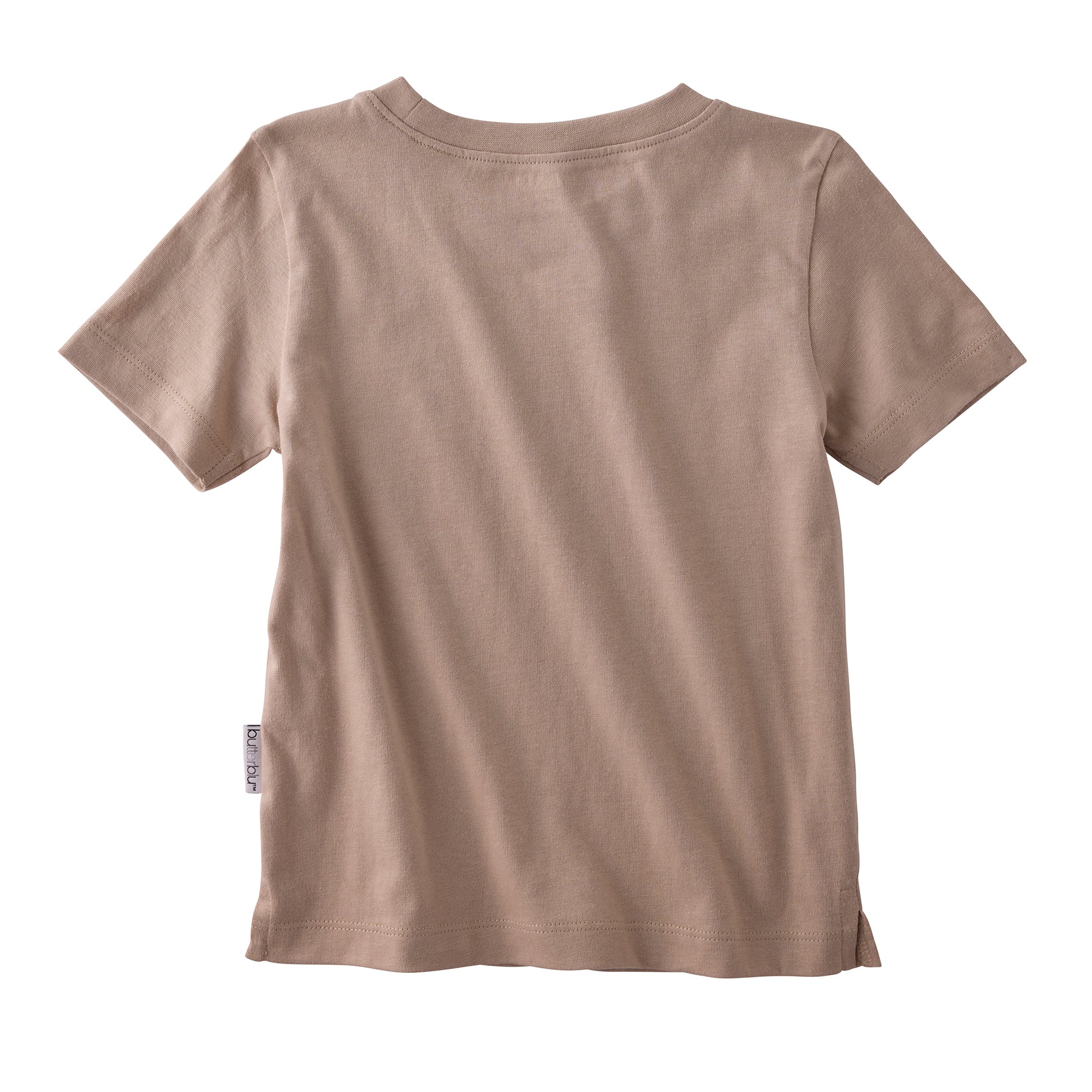 Brown t-shirt on a white background