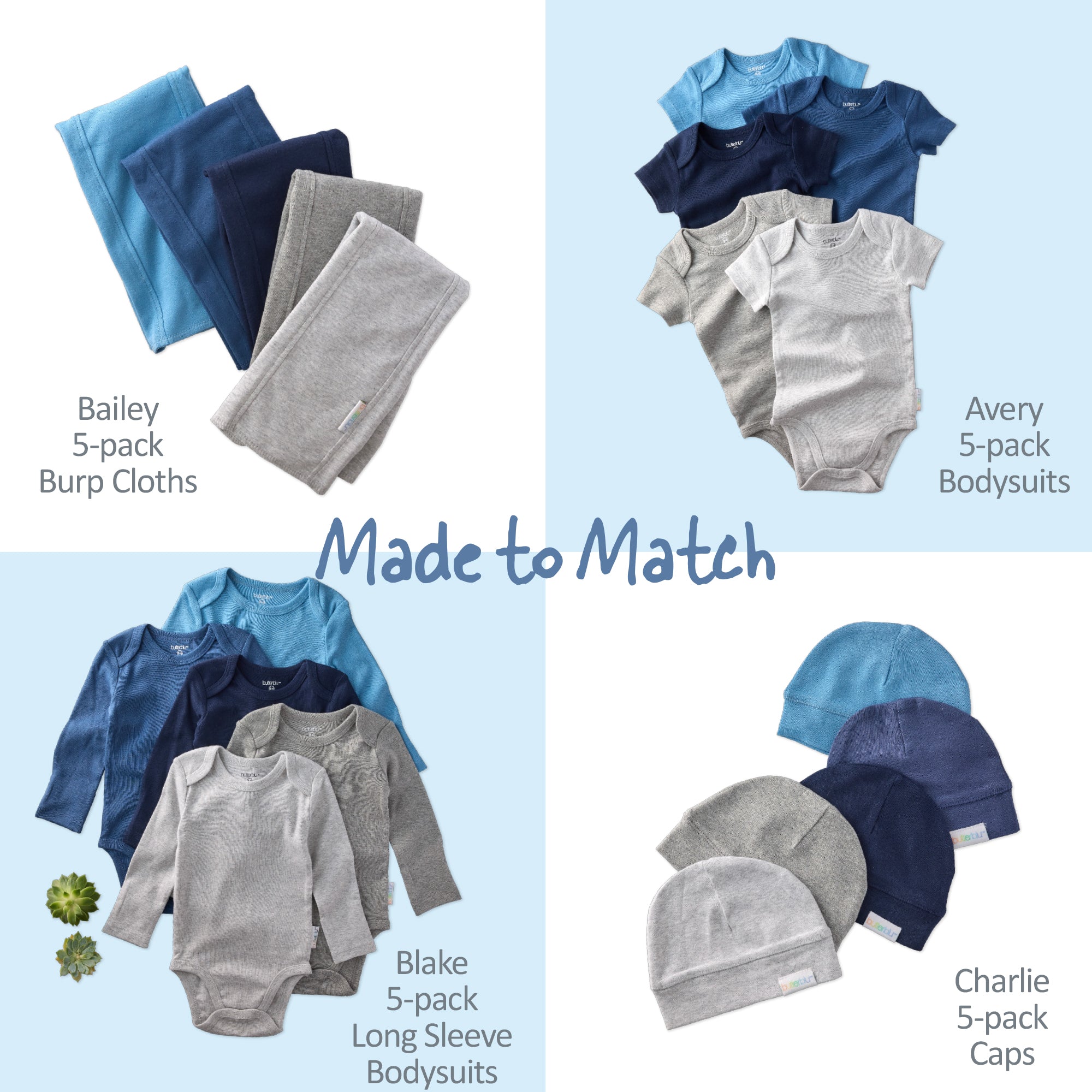 Made to Match Collage in Blue
