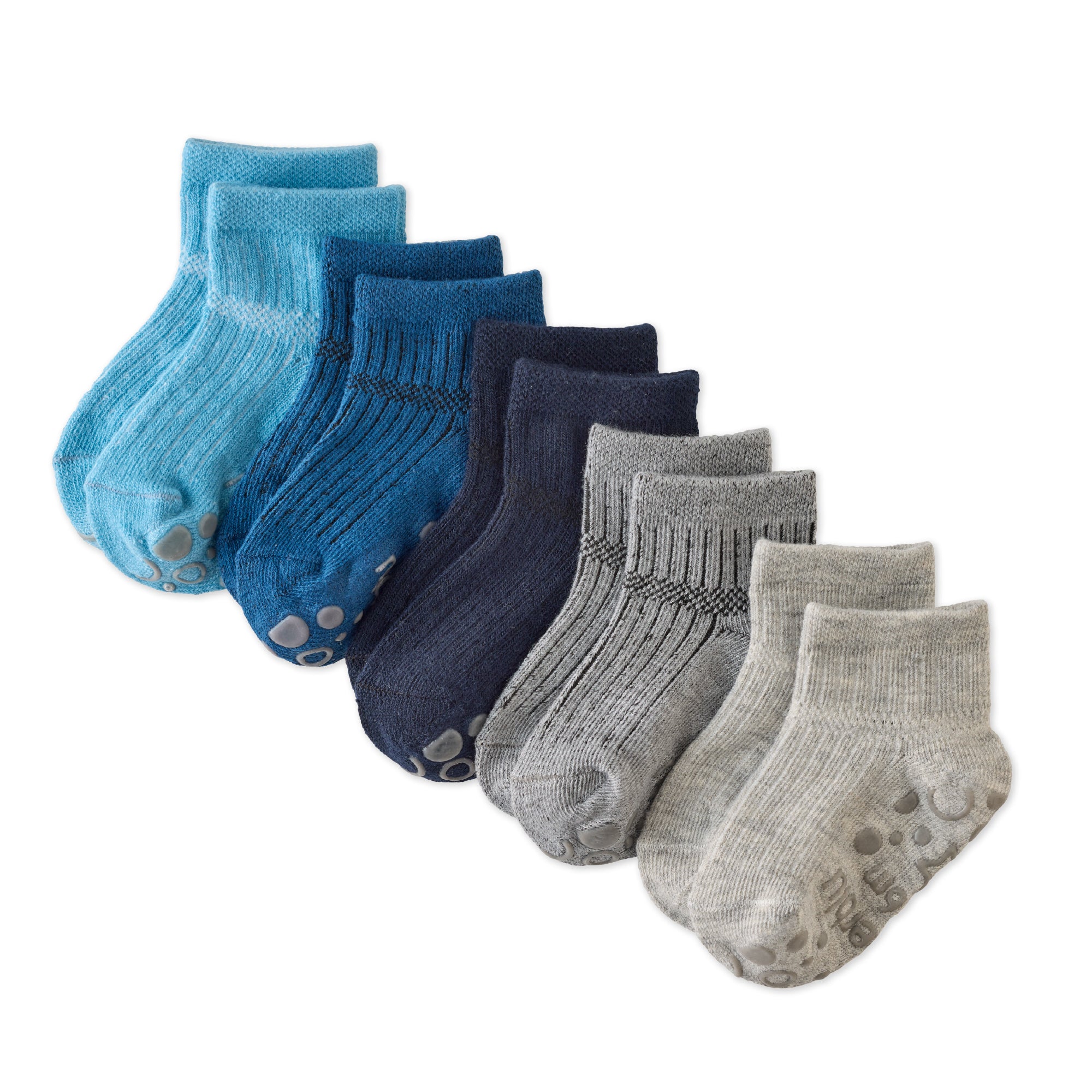 Layout of Zuri Sock 5 pack in White on a white background