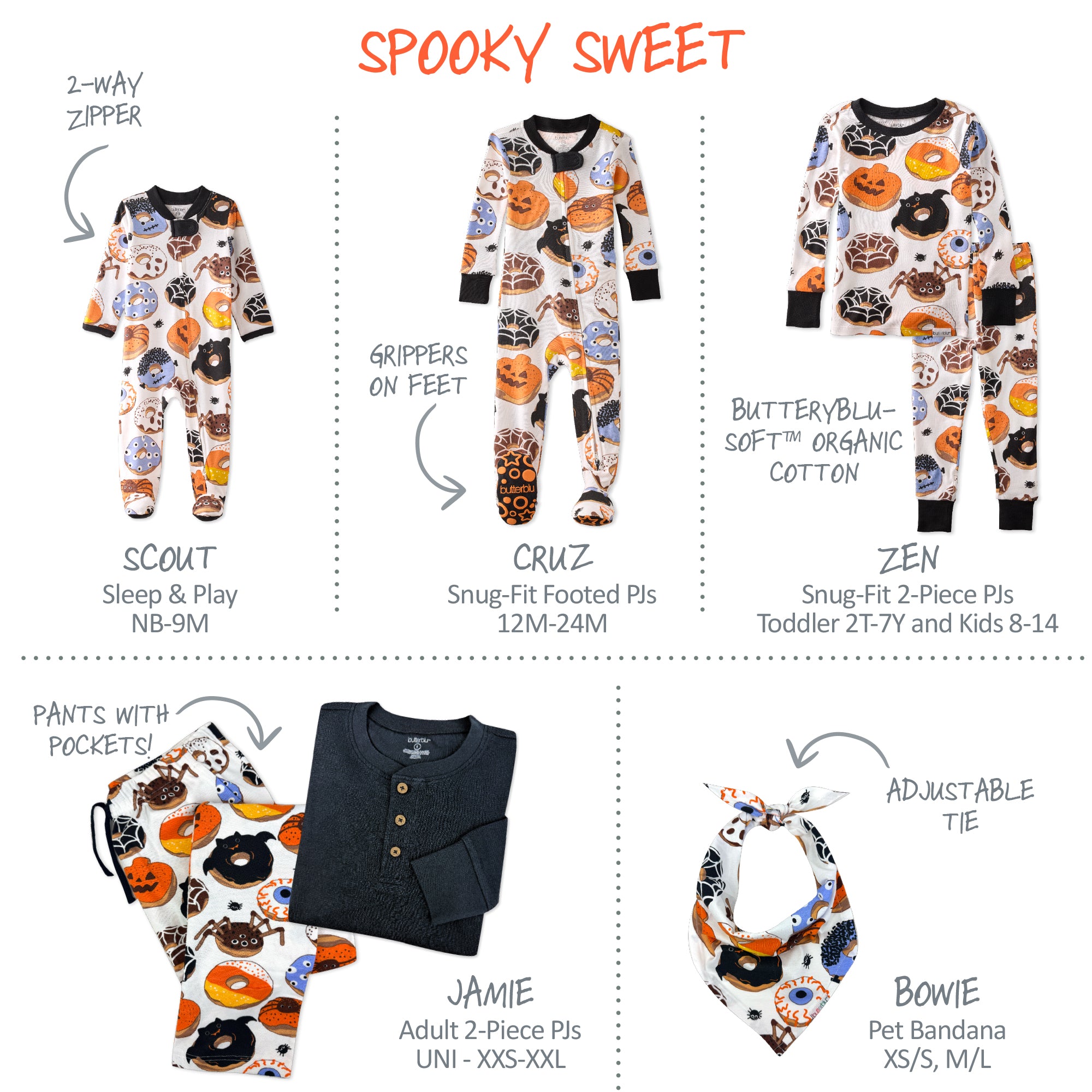 Matching Family Jammies Halloween Pajamas - Spooky Sweet