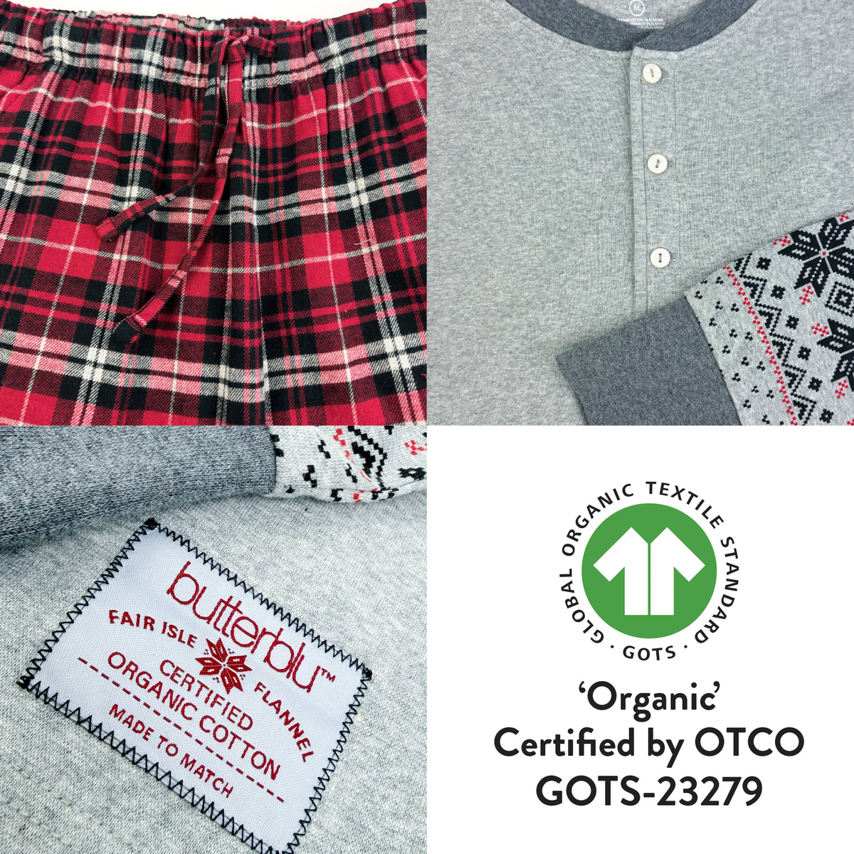 FAIR ISLE + FLANNEL Matching Family Christmas Pajamas