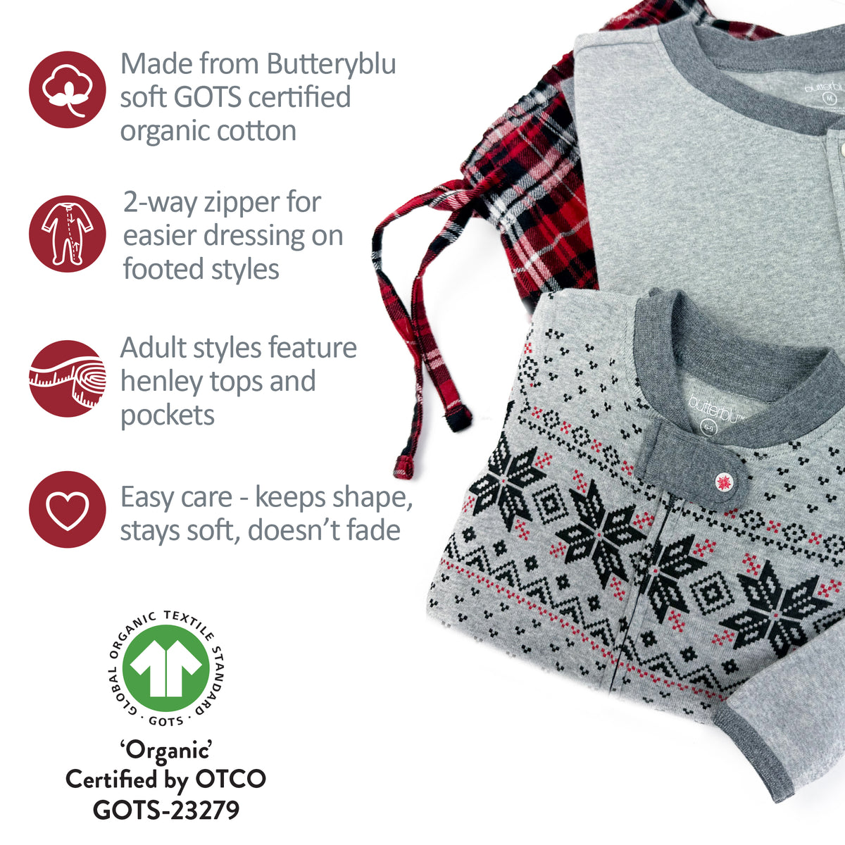 FAIR ISLE + FLANNEL Matching Family Christmas Pajamas