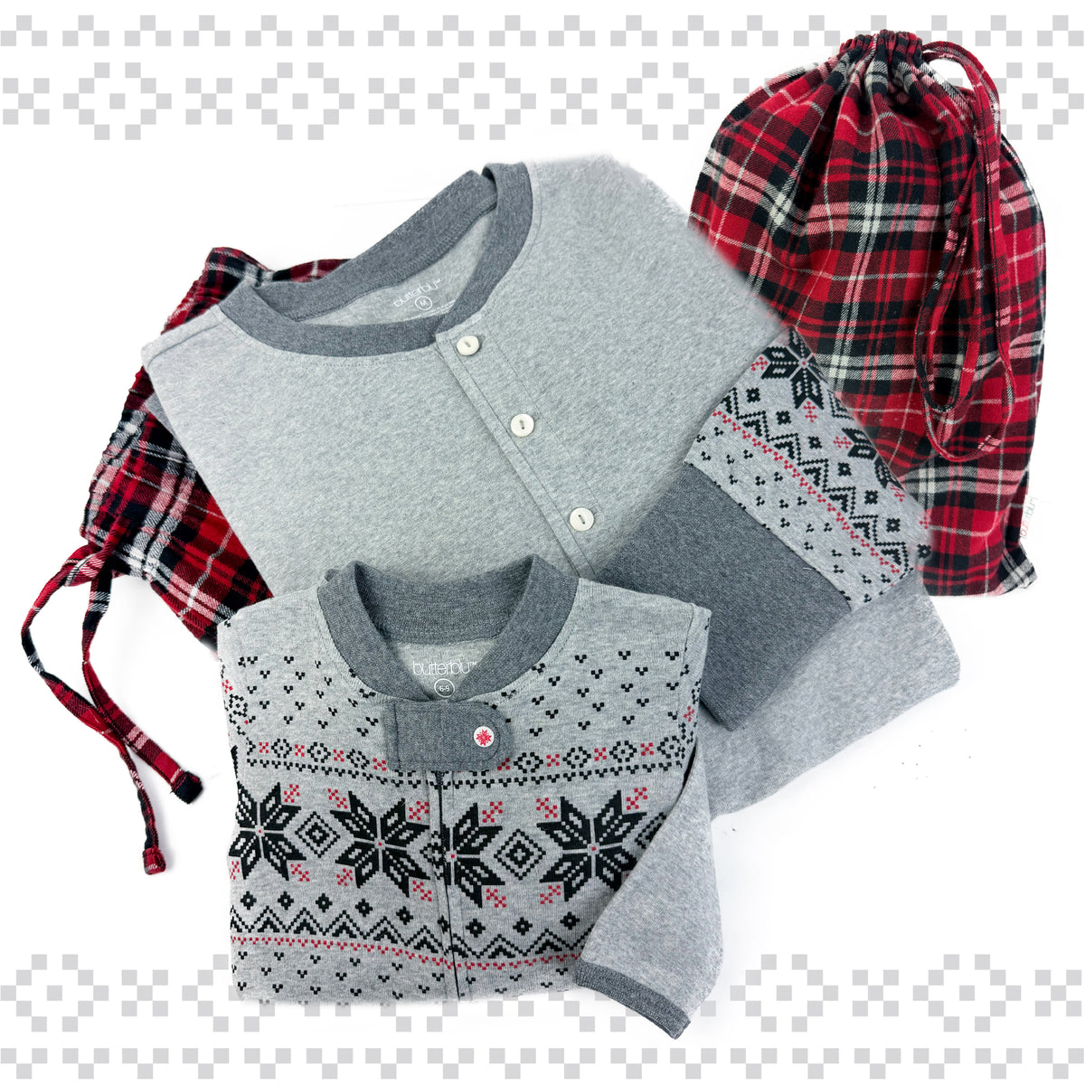 FAIR ISLE + FLANNEL Matching Family Christmas Pajamas