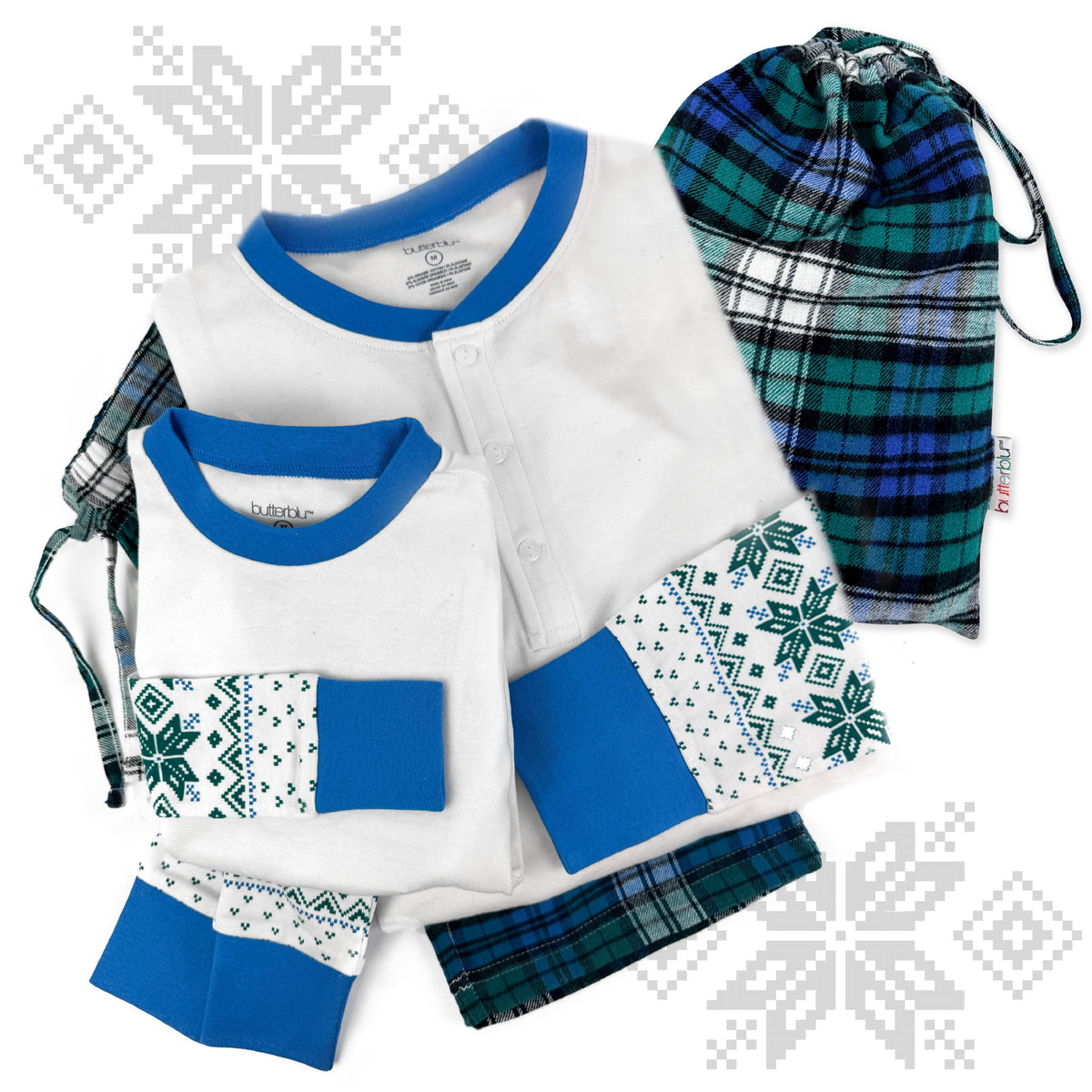 FAIR ISLE + FLANNEL Matching Family Christmas Pajamas
