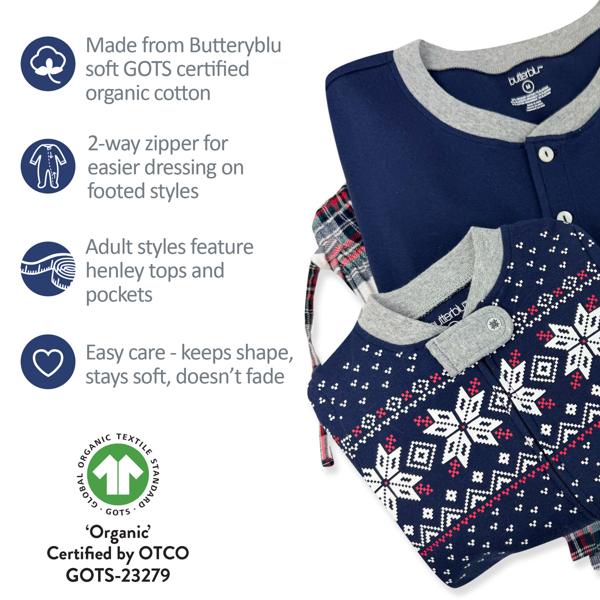 FAIR ISLE + FLANNEL Matching Family Christmas Pajamas