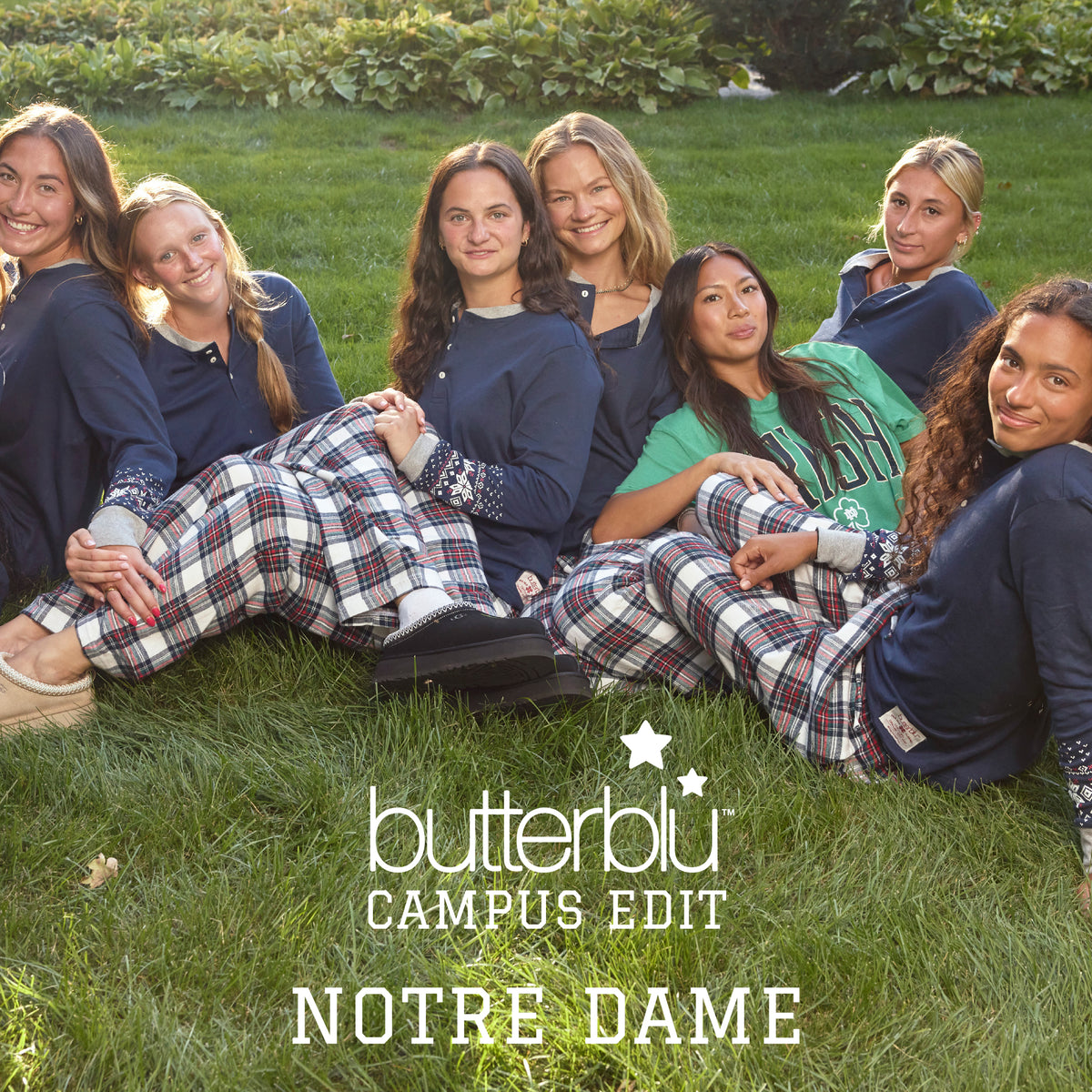 butterblu FAIR ISLE + FLANNEL Matching Family Christmas Pajamas in Holiday Tartan Fair Isle Flannel – detail photo 7