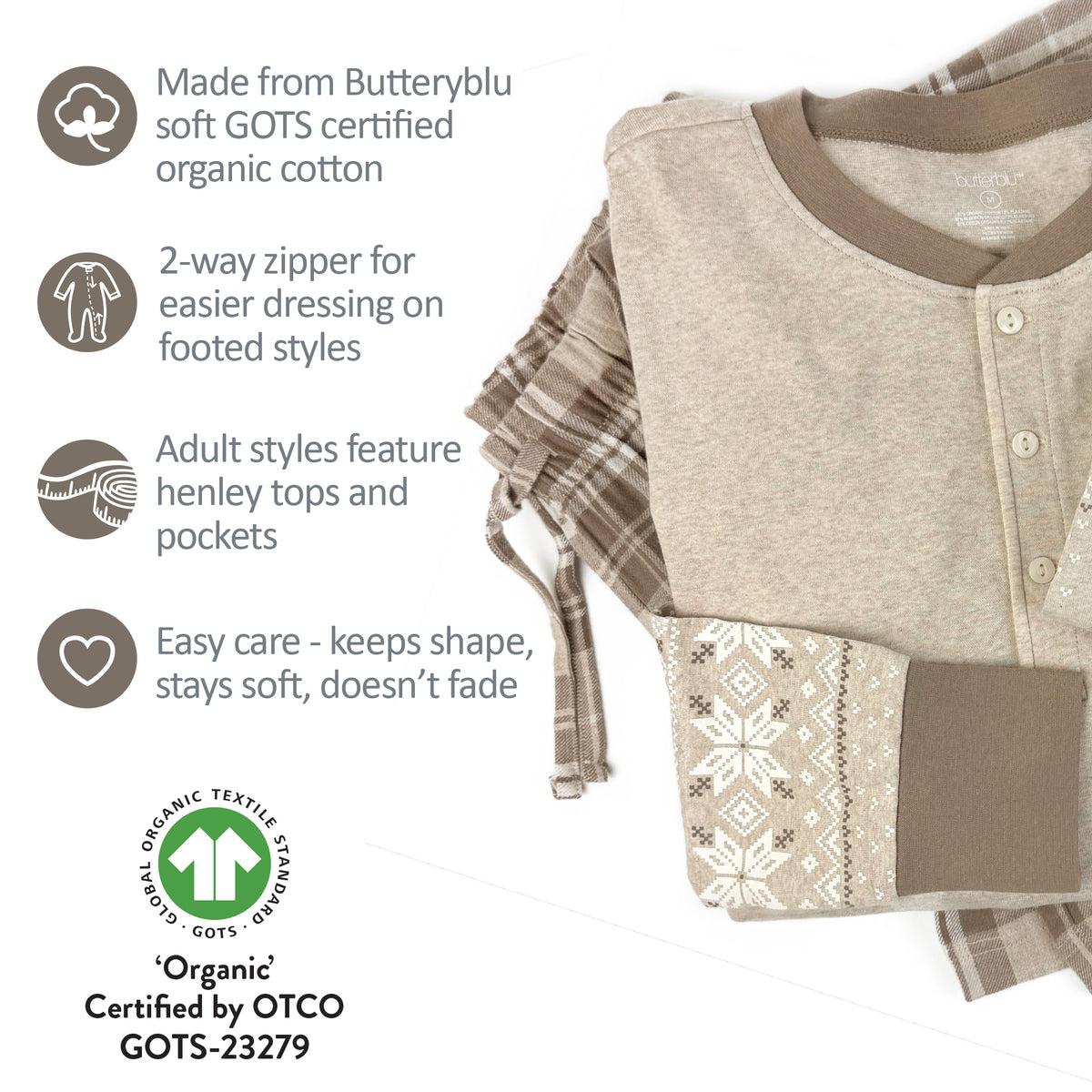 FAIR ISLE + FLANNEL Matching Family Christmas Pajamas