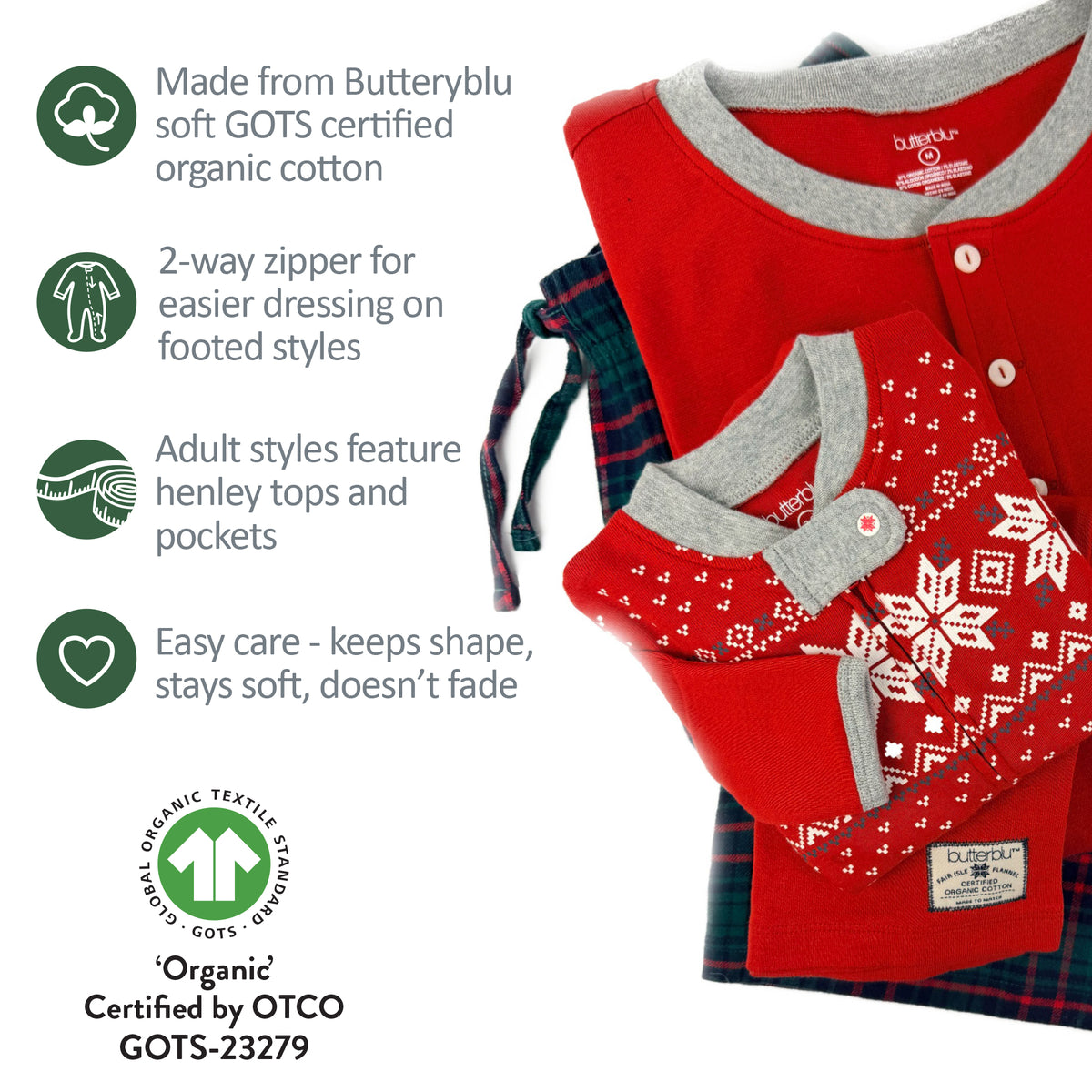 FAIR ISLE + FLANNEL Matching Family Christmas Pajamas