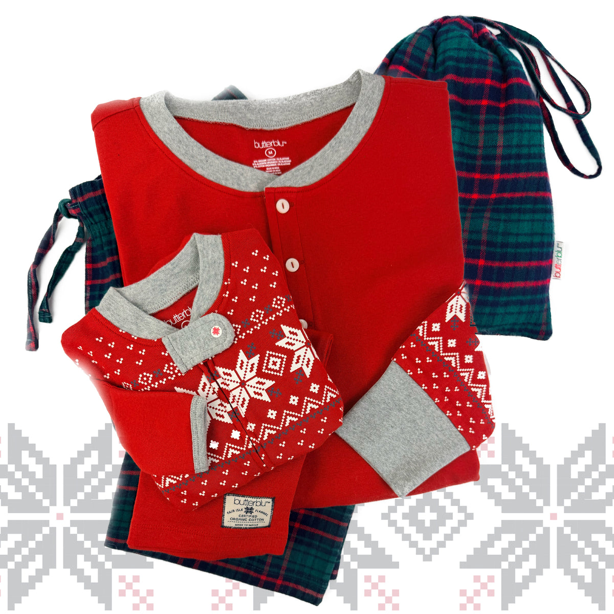 FAIR ISLE + FLANNEL Matching Family Christmas Pajamas