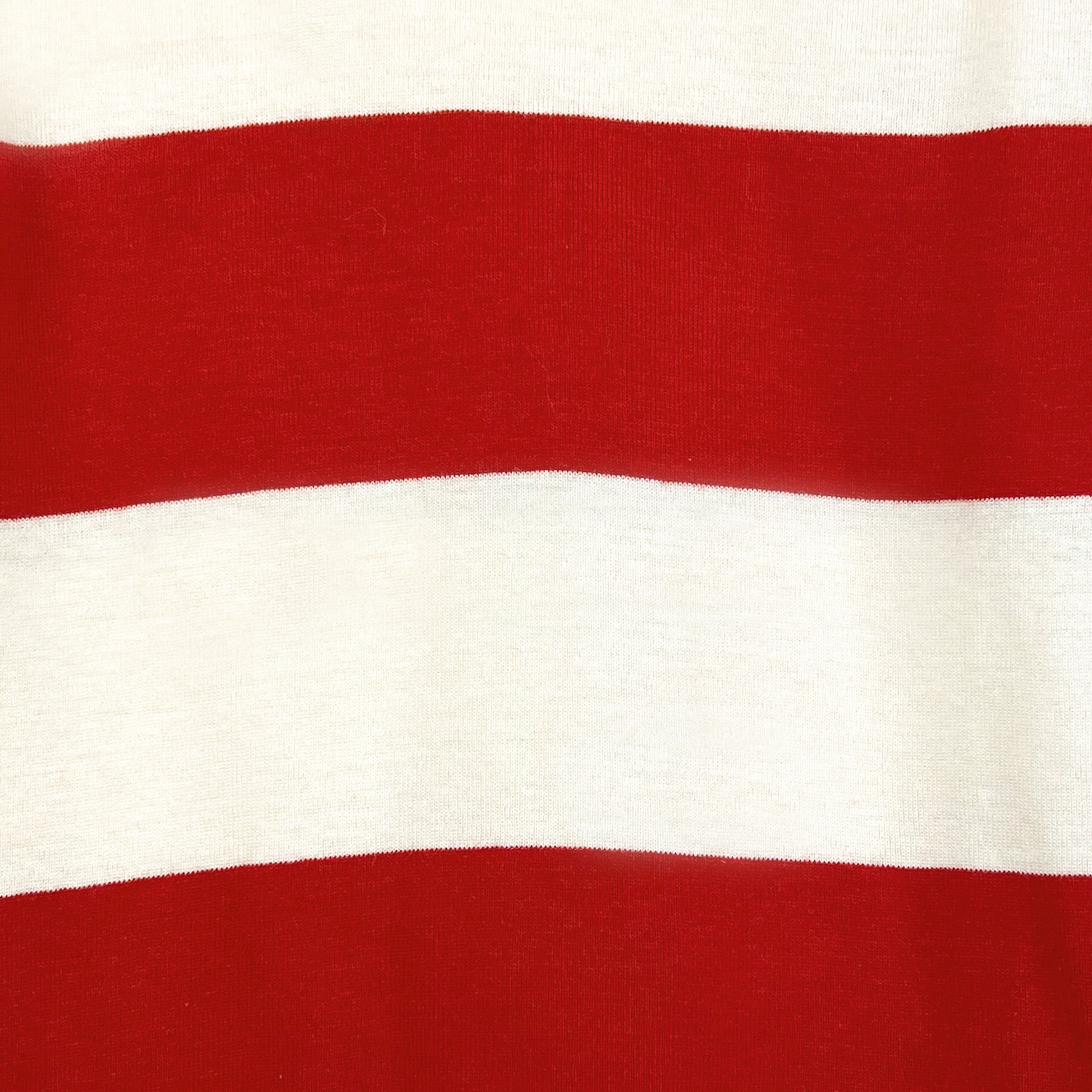 Close-up of red and white striped fabric
