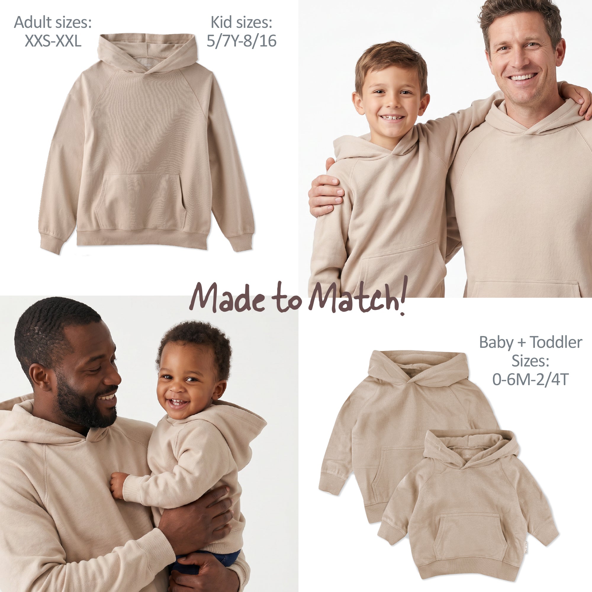 Cozy Time Father's Day Sweatshirt in a Gift Box for Daddy + Me Matching Hoodies