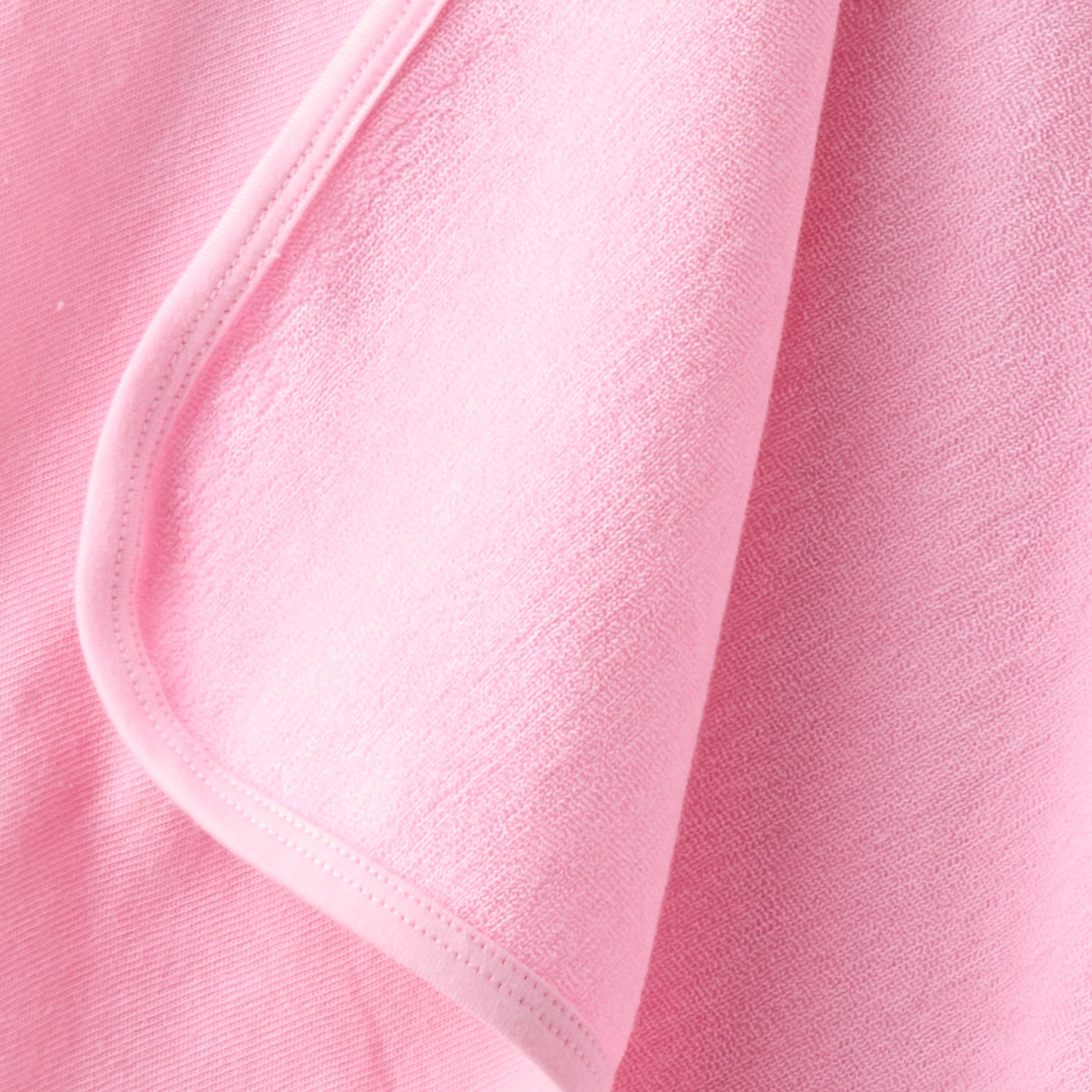 Close up of hooded towel stitching 