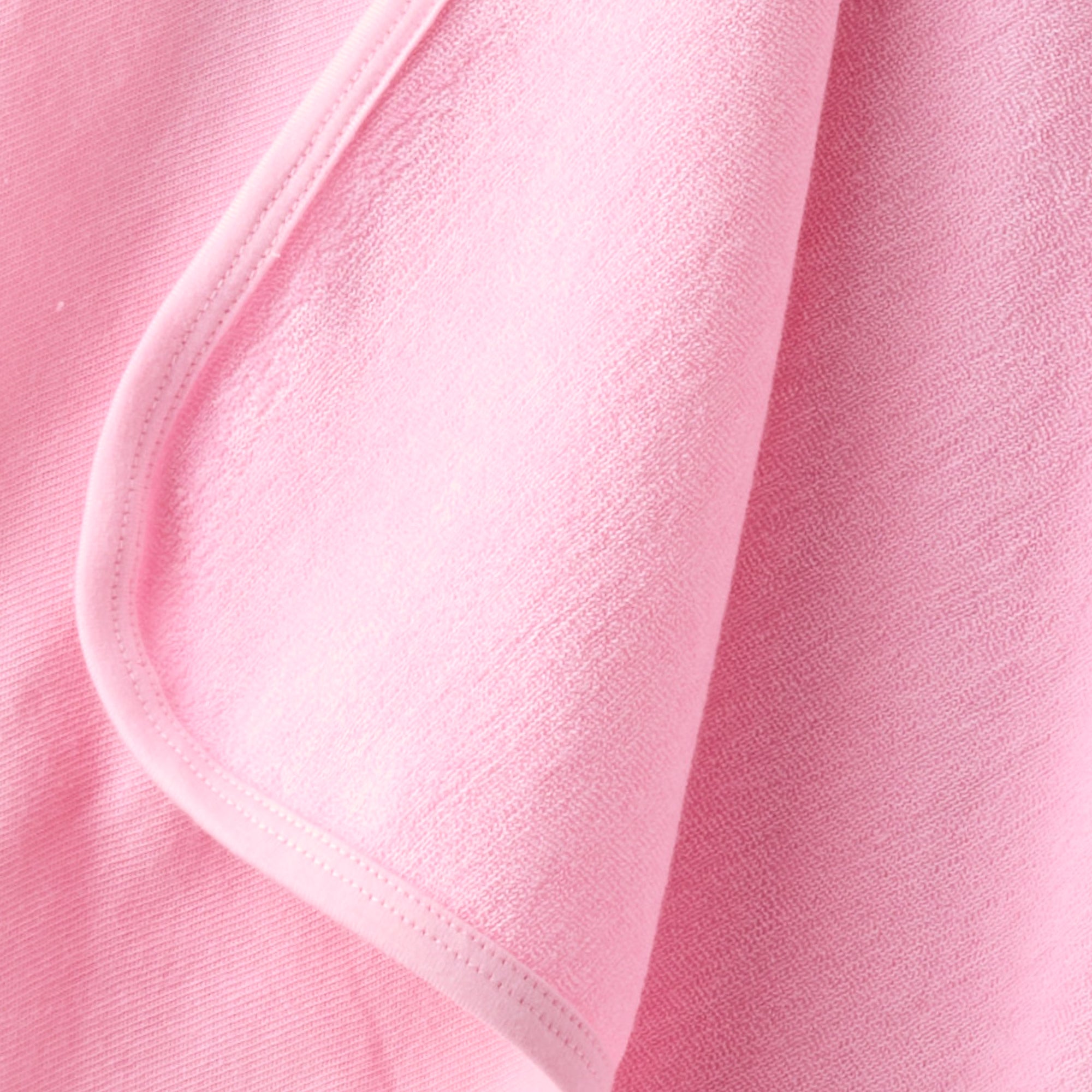Close up of hooded towel stitching 