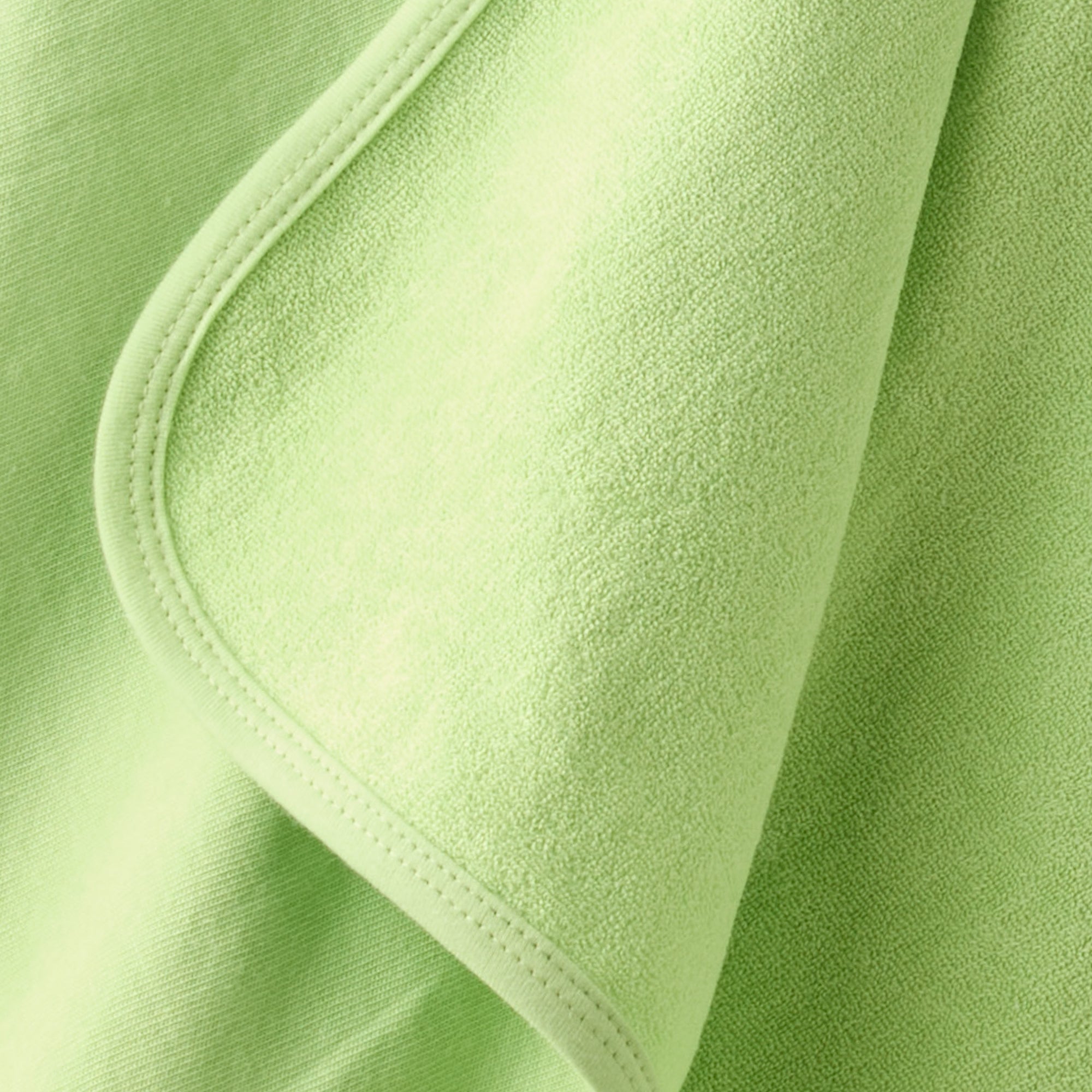 Close up of hooded towel stitching 