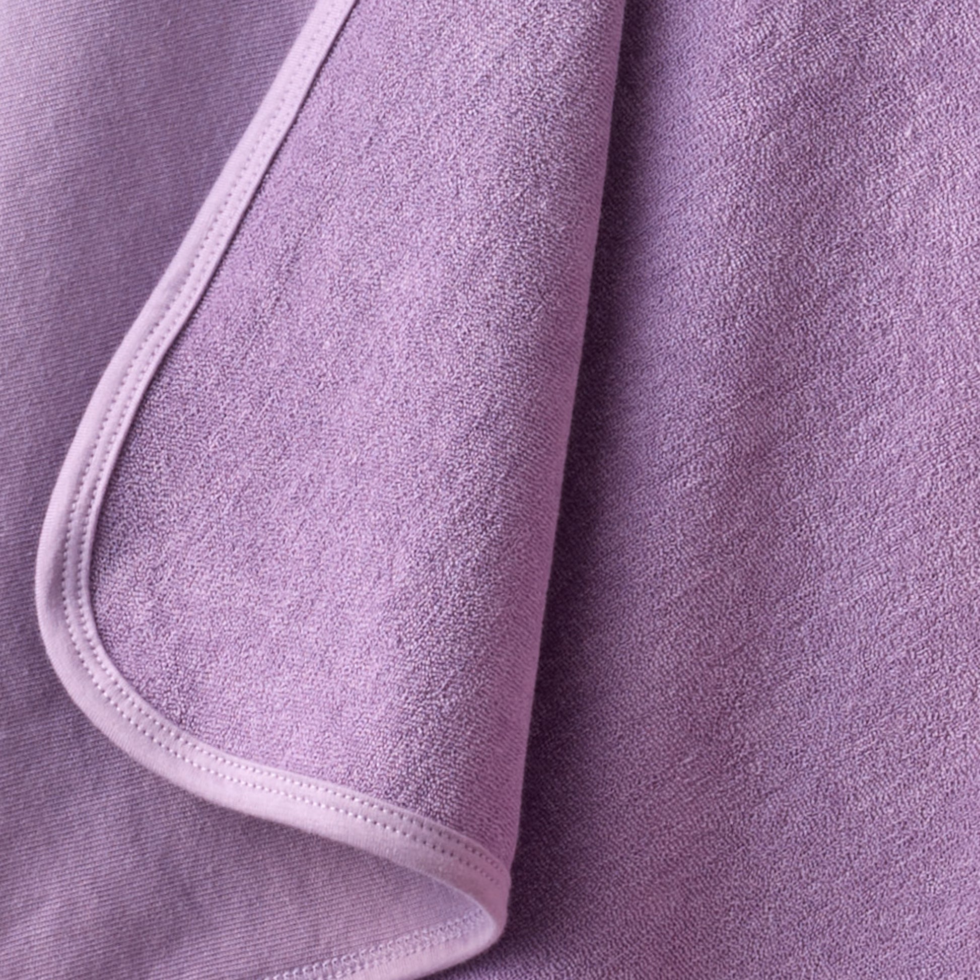 Close up of hooded towel stitching 