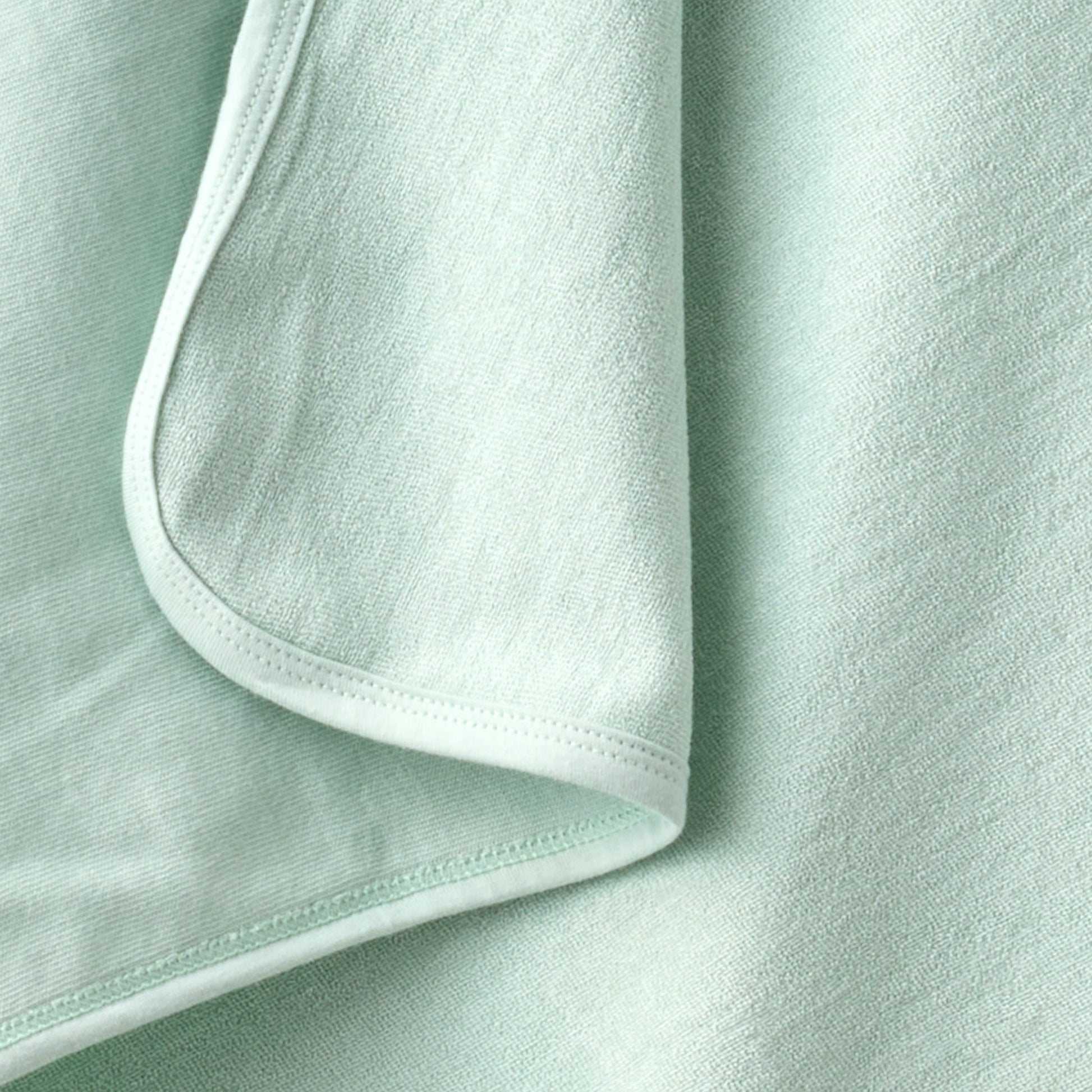 Close up of hooded towel stitching 