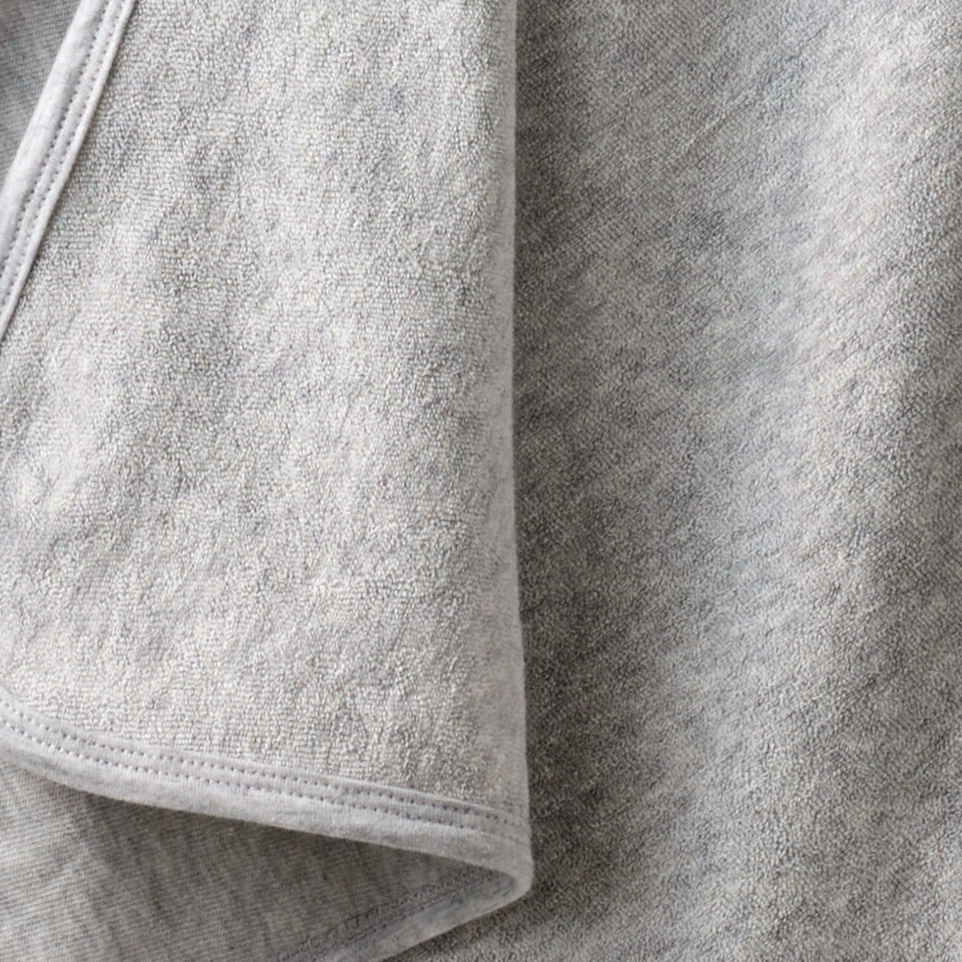 Close up of hooded towel stitching 