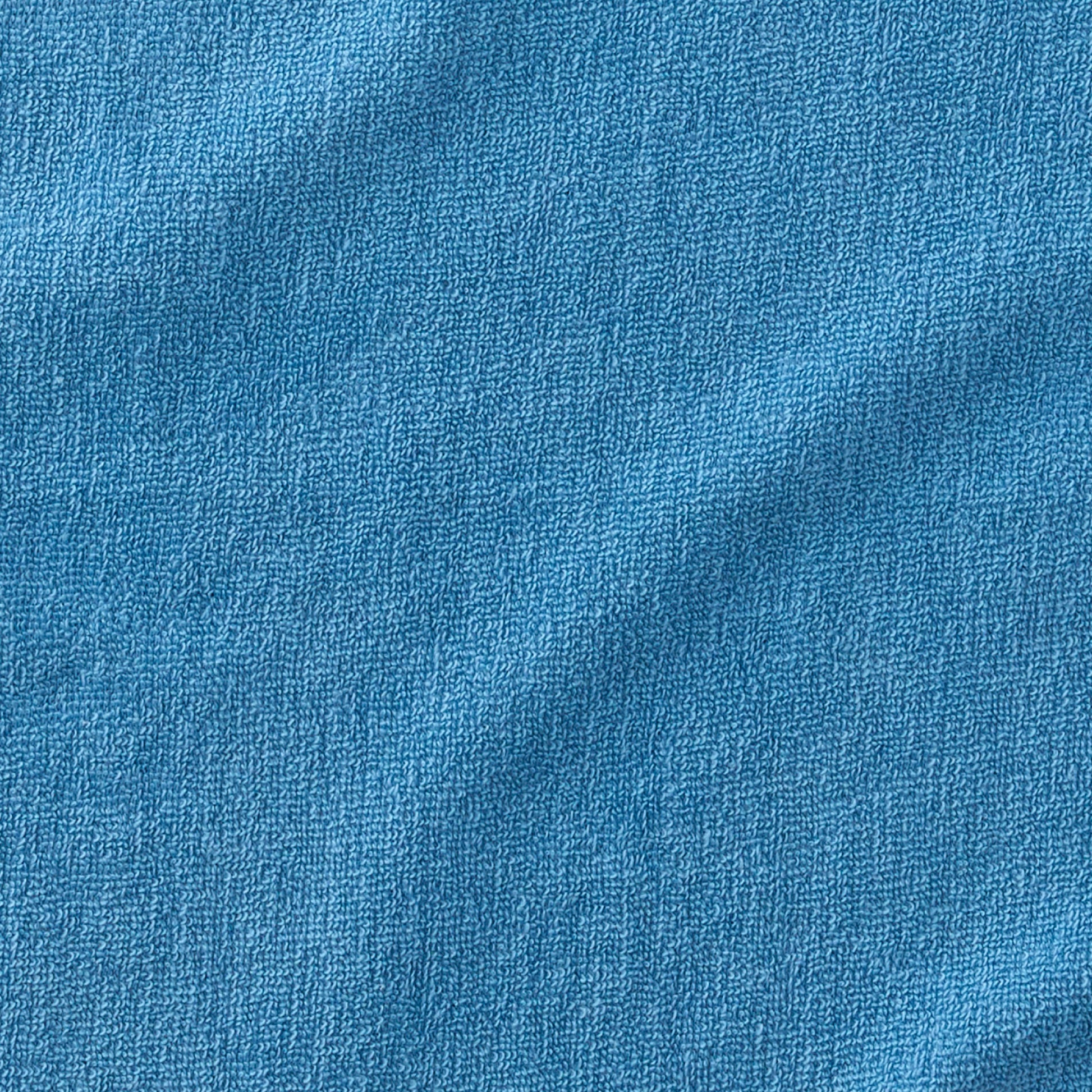 Close-up of blue fabric texture