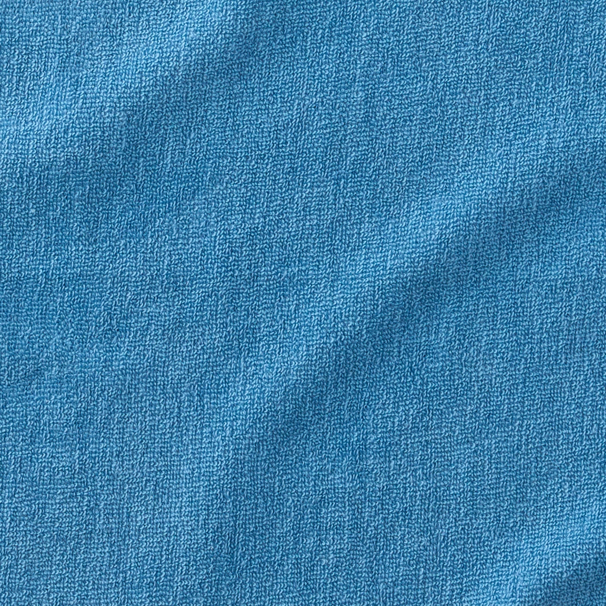 Close-up of blue fabric texture