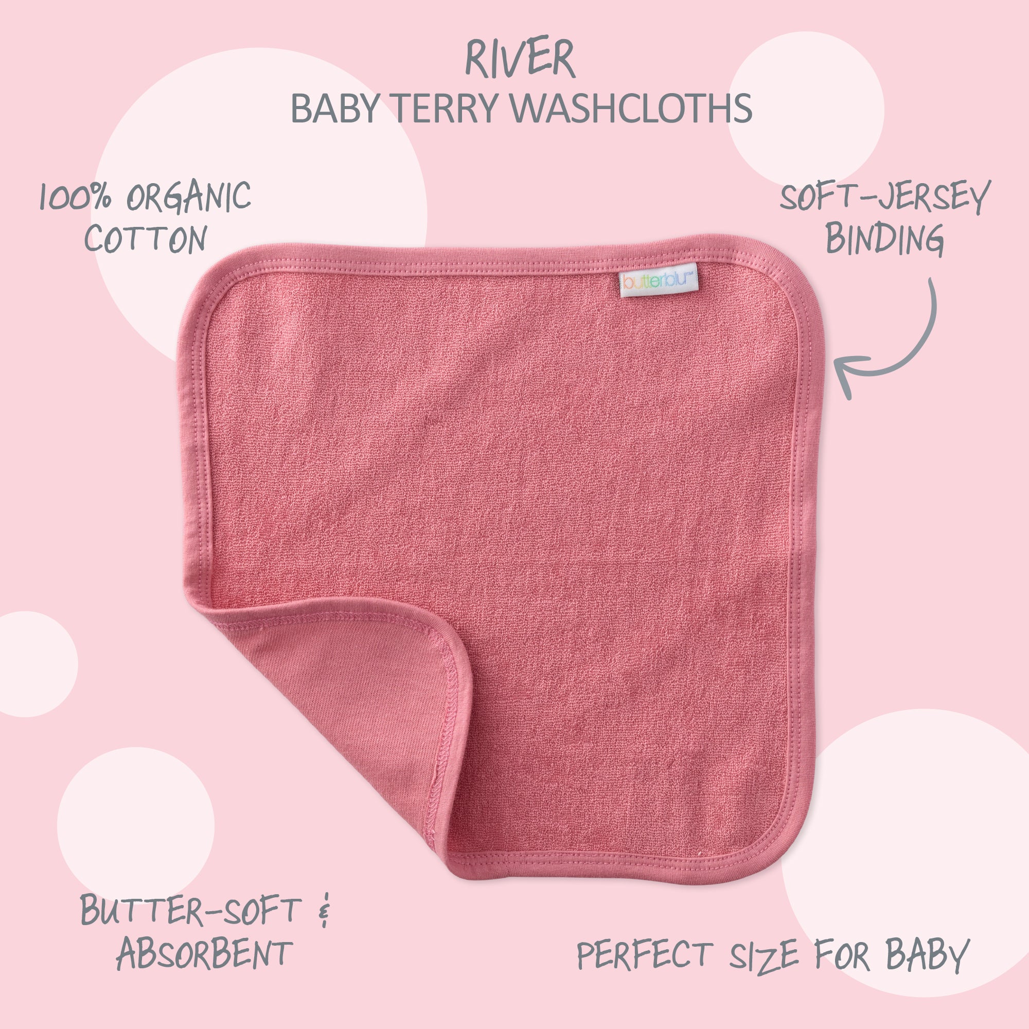 RIVER 10-Pack Washcloths