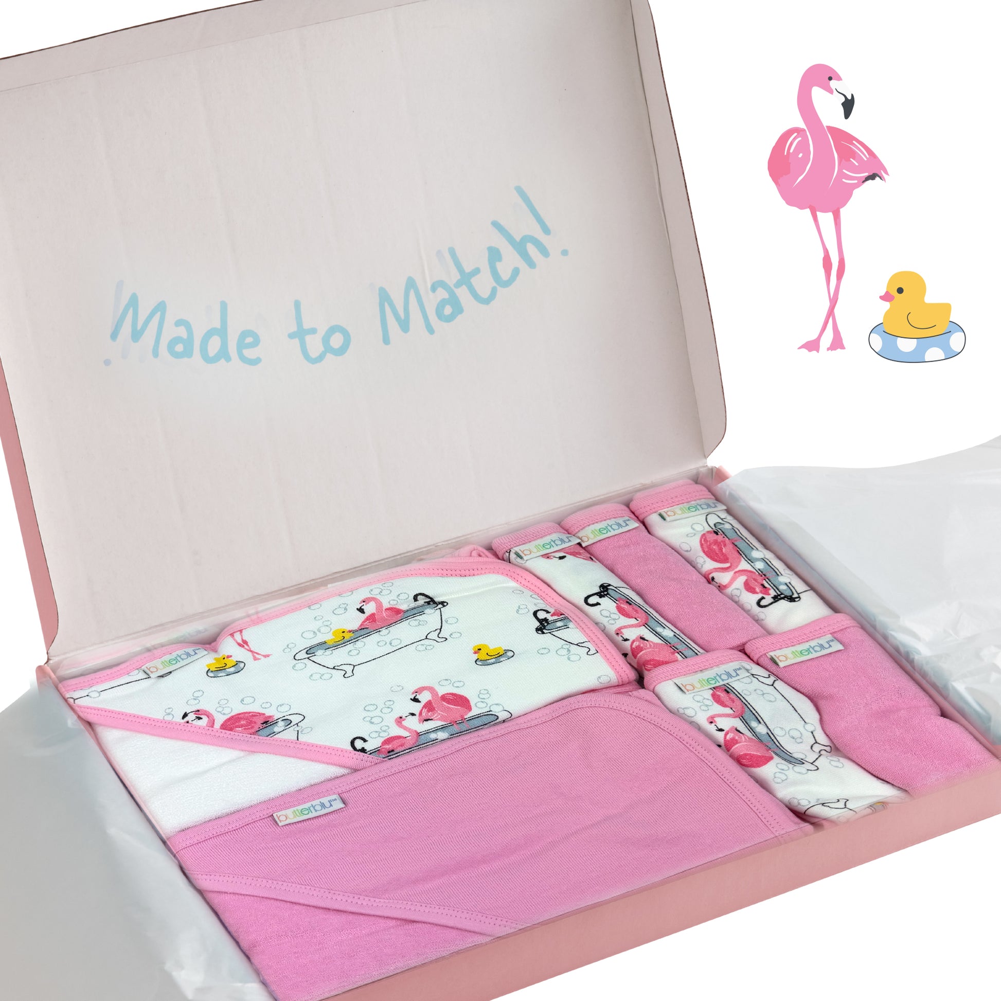 Gift set packaged neatly into Gift box, with Made to match logo printed on
