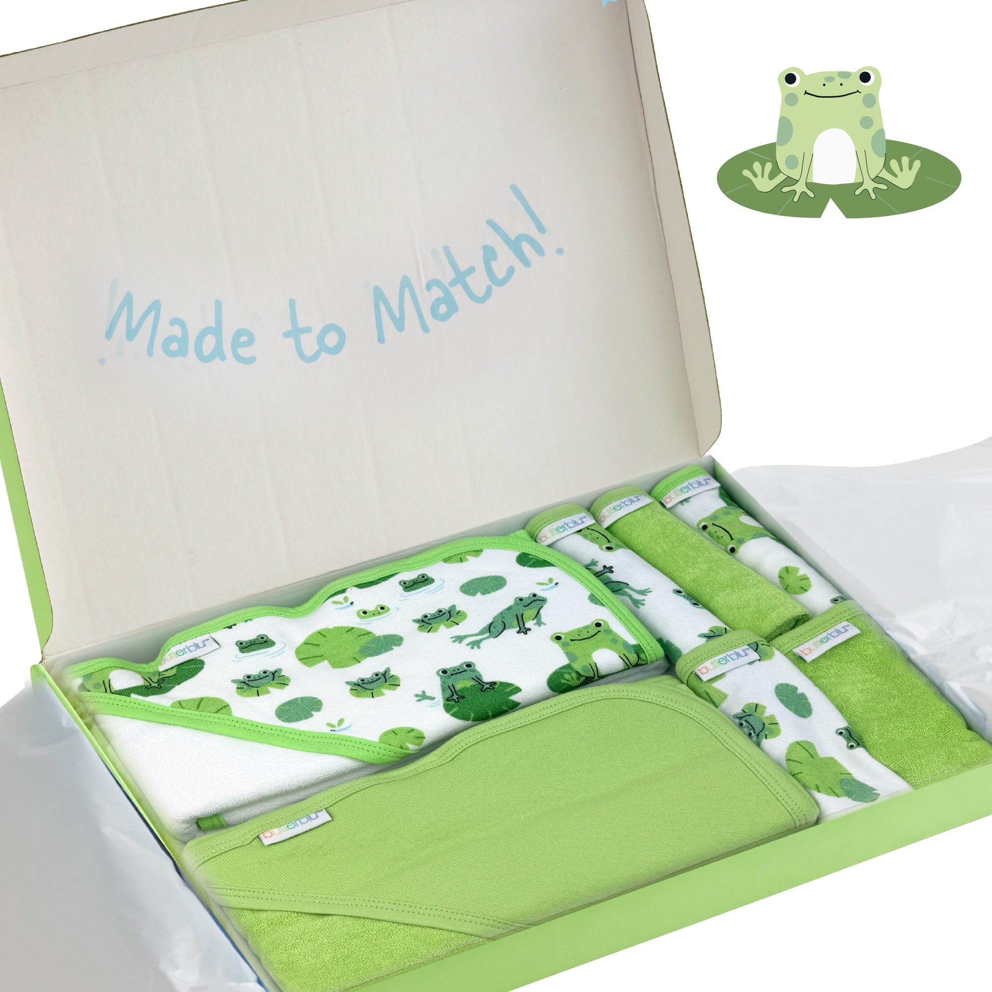 Gift set packaged neatly into Gift box, with Made to match logo printed on